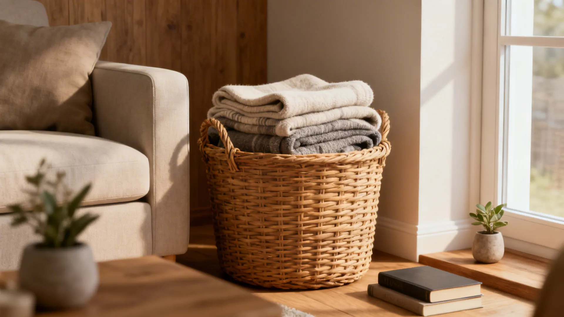 5 Cozy Throw Blanket Basket Ideas for Small Living Rooms