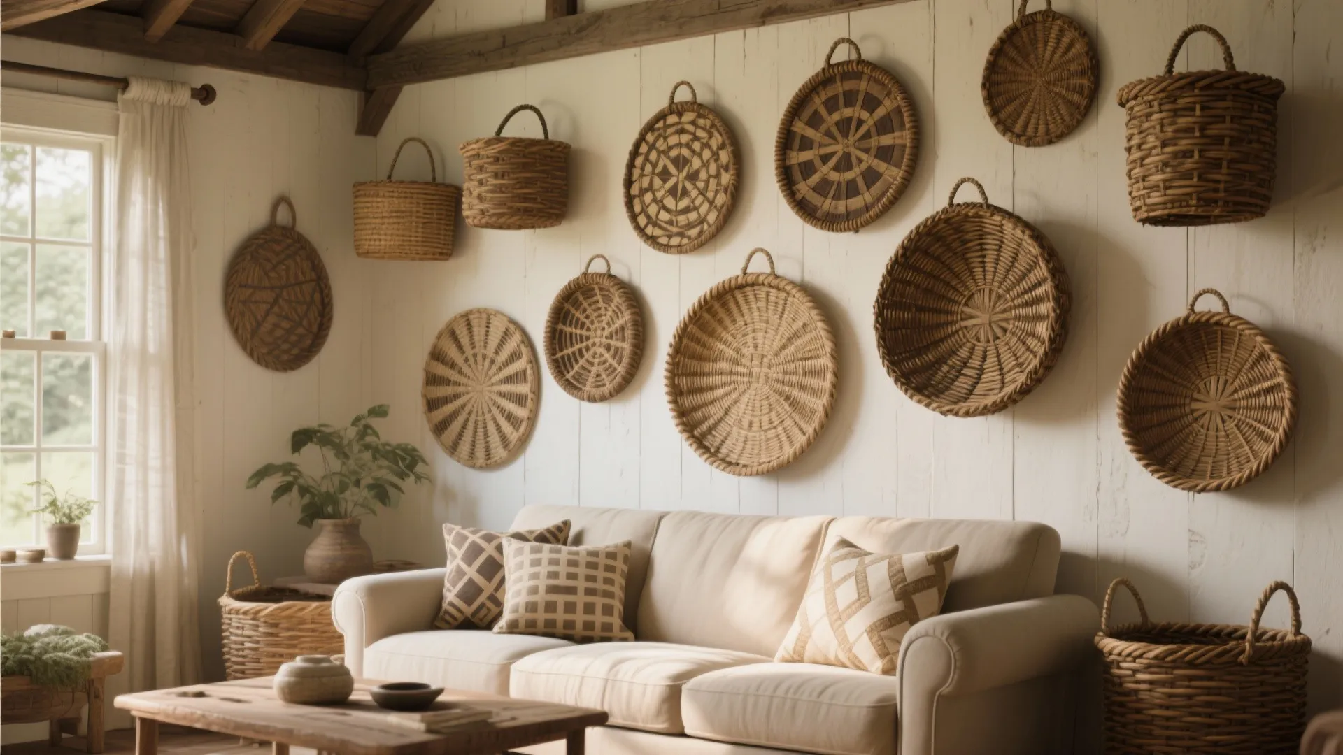 10. Woven Wall Baskets
