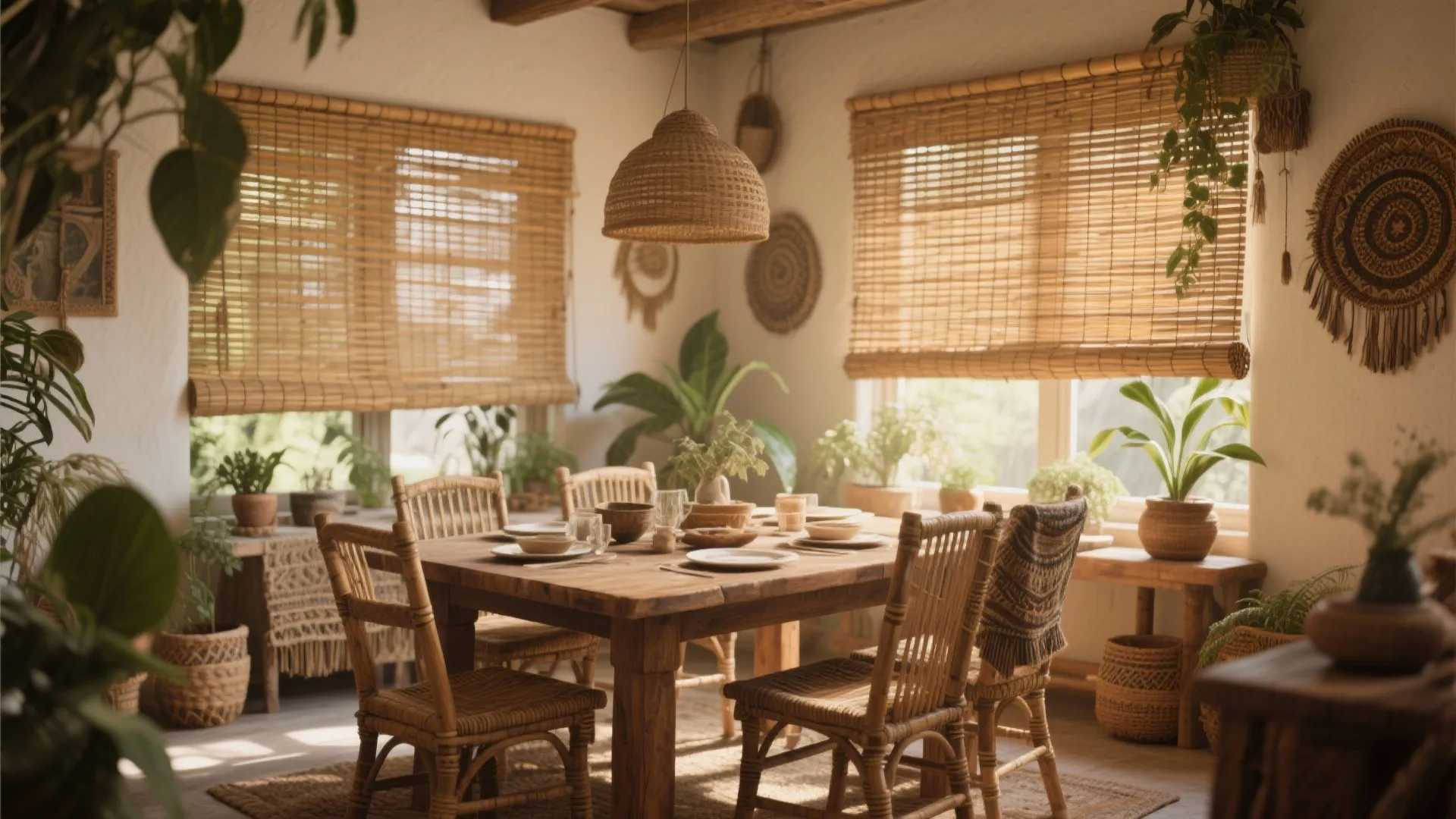 9. Woven Wood Shades