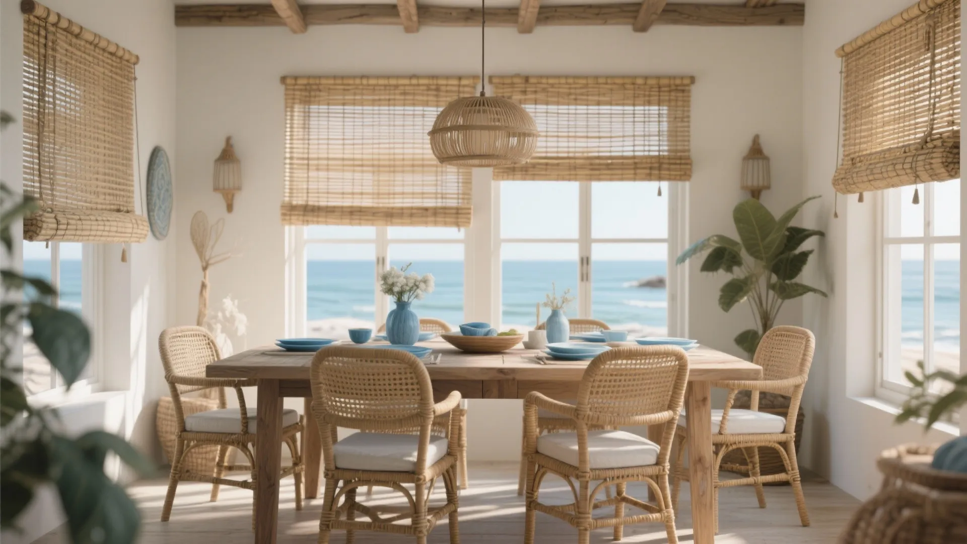 4. Woven Wood Shades for Natural Texture