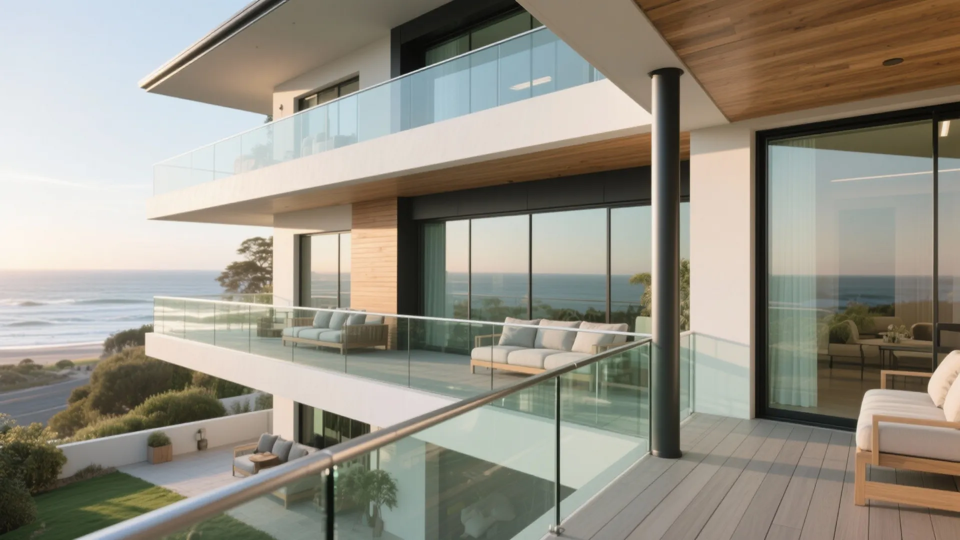 Corner or Wrap-Around Balcony to Capture Multiple Aspects