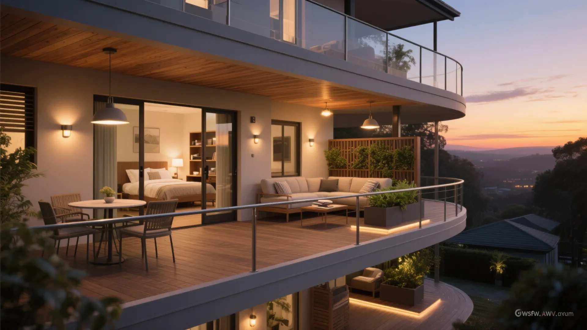 Wraparound Balcony as a Social Circuit