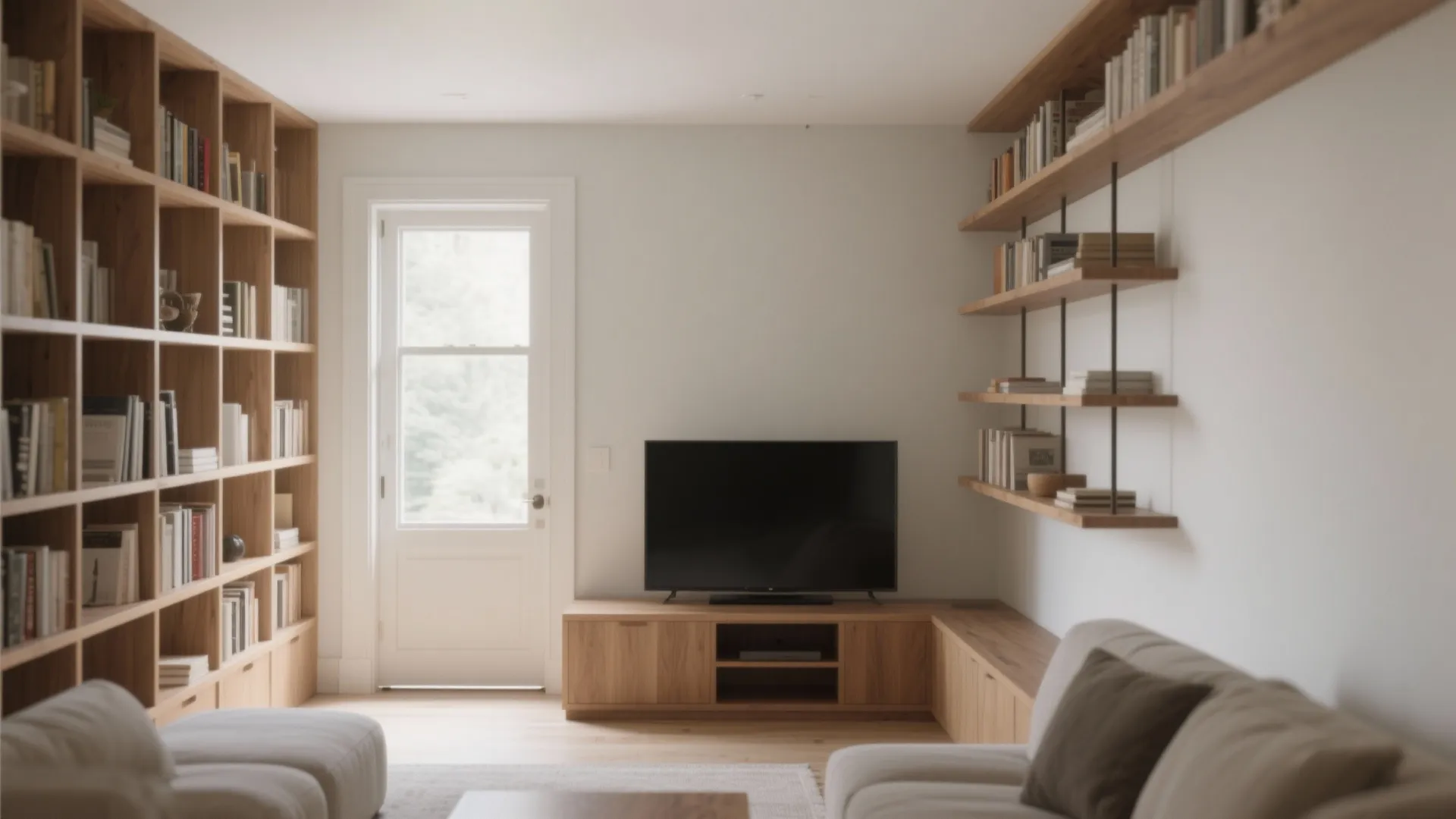 Built-ins that wrap windows and doorways