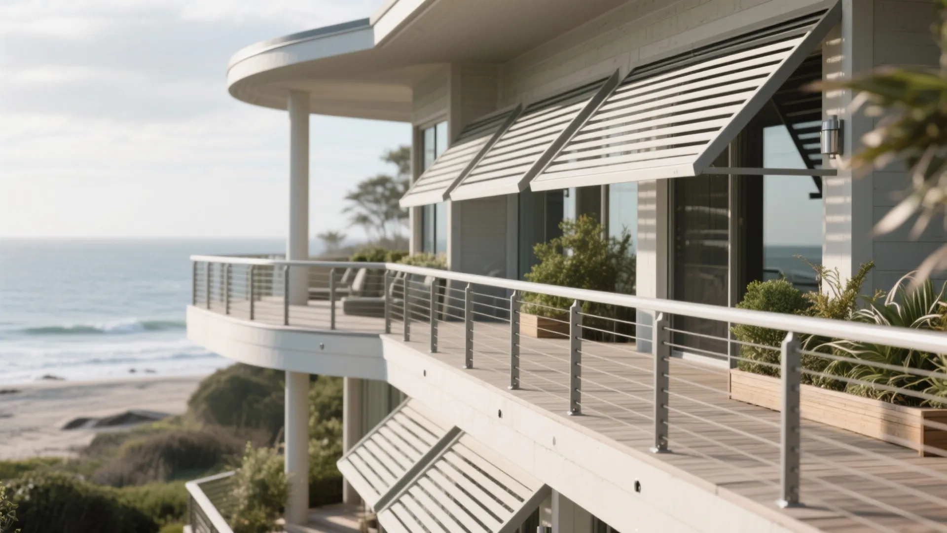 Wrap-around balcony for cross-breeze and shade