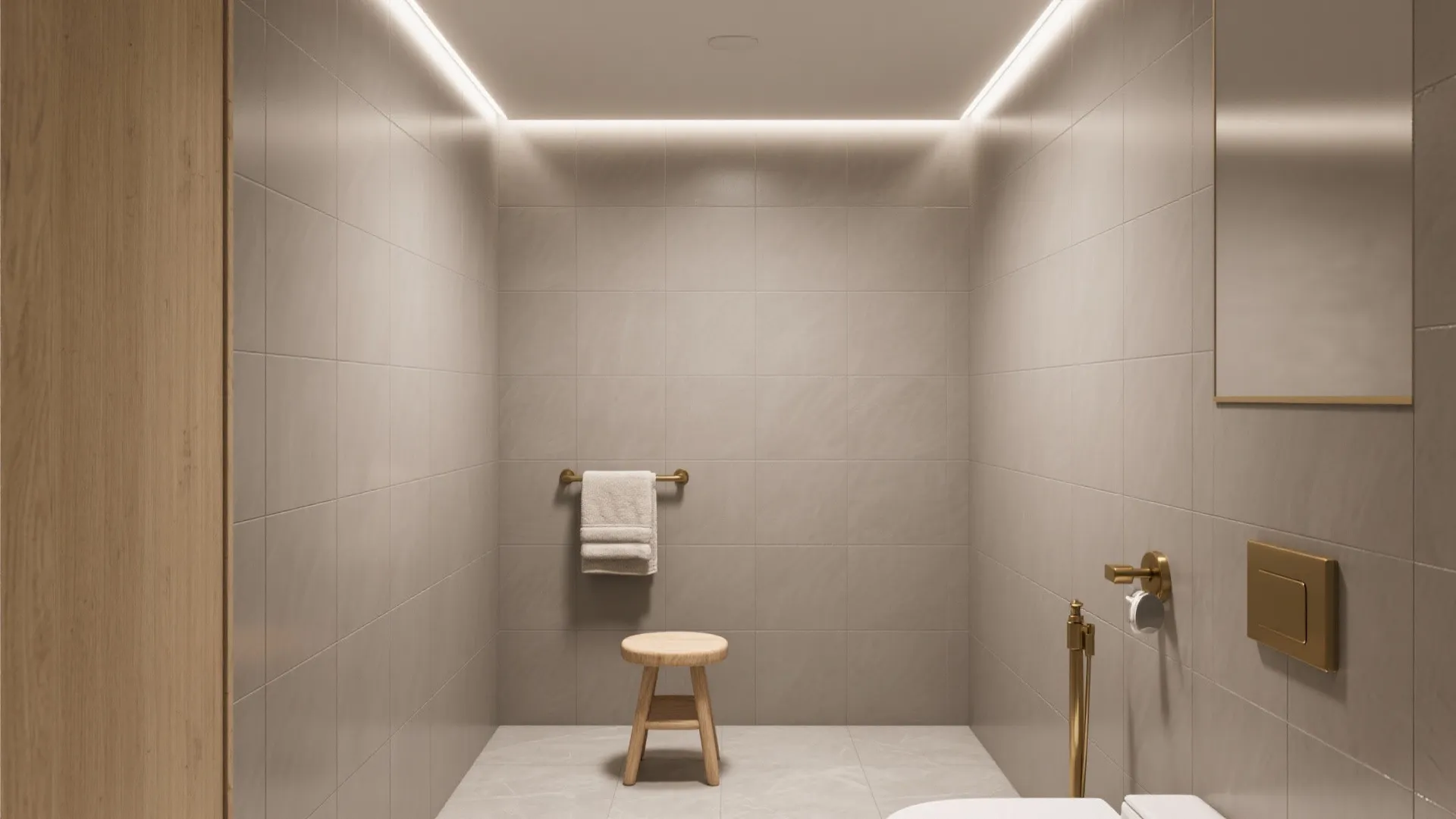 Wrap the Room: Full-Height, One-Color Tiling