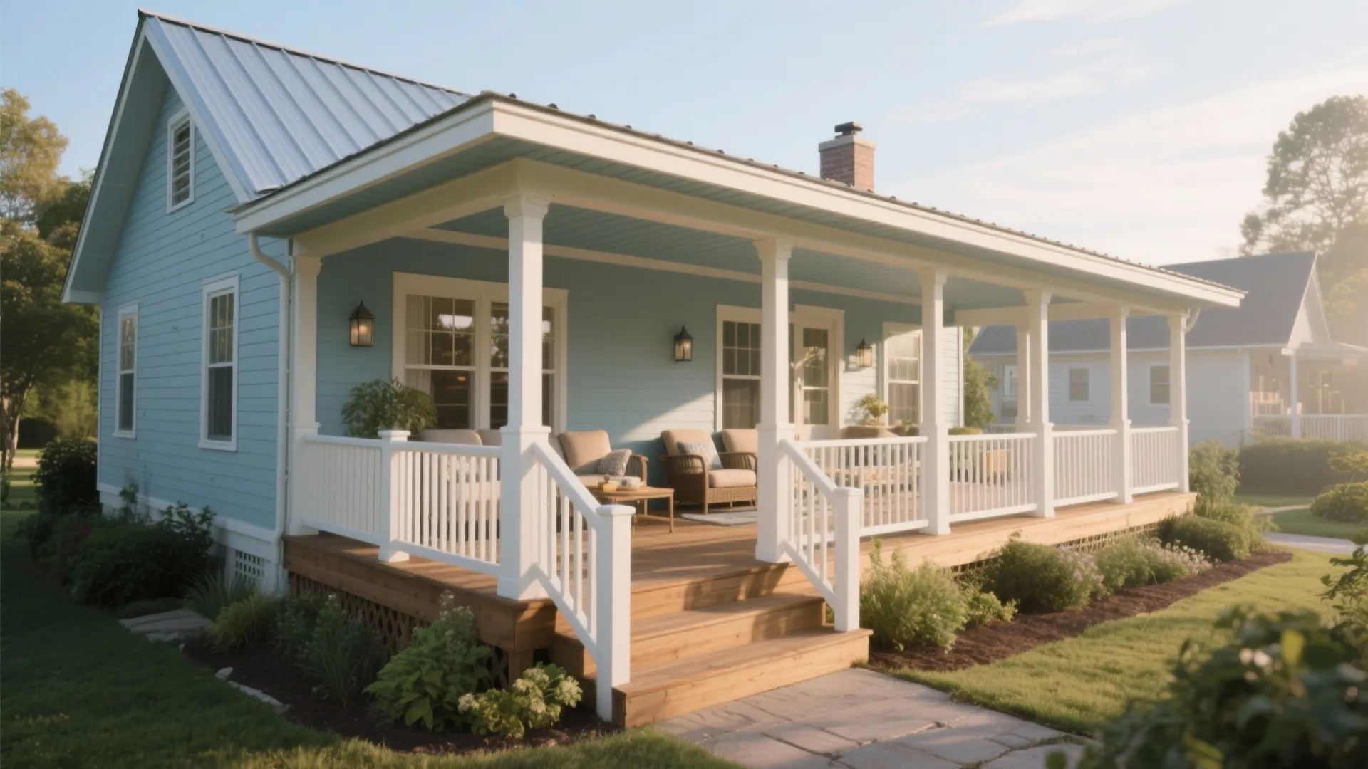 Simple Small House with Wrap Around Porch: Design Ideas & Tips: 1 Minute to Visualize Your Dream Simple Small House with a Wrap Around Porch