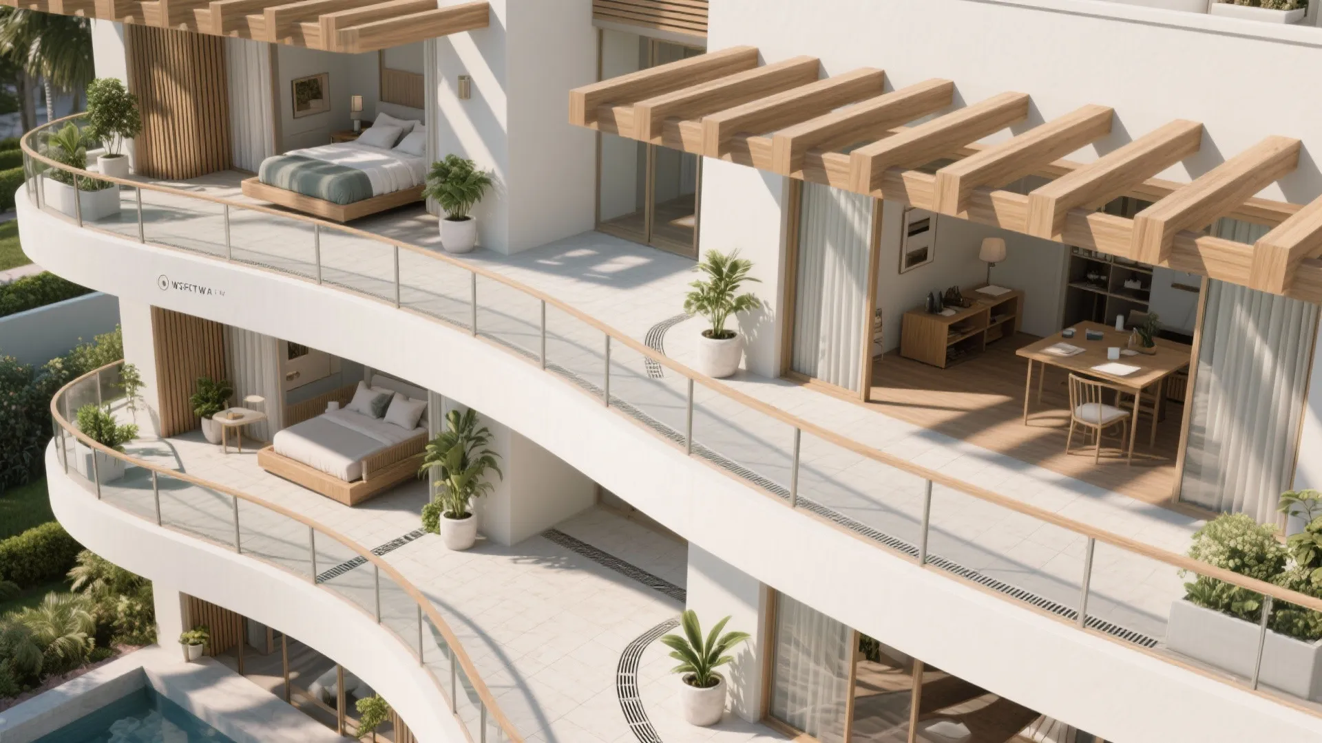 Wraparound Second-Floor Terrace for Breezes