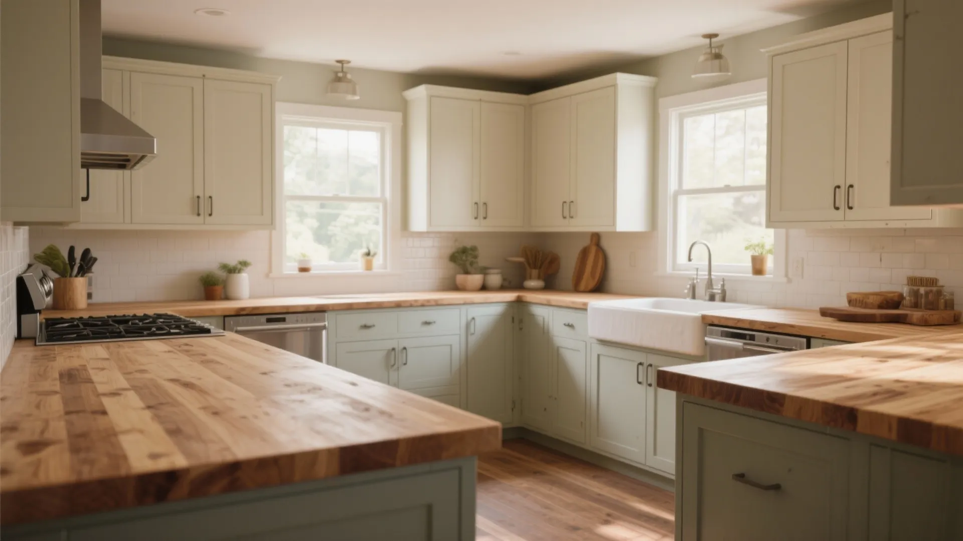 1. Wraparound Countertops