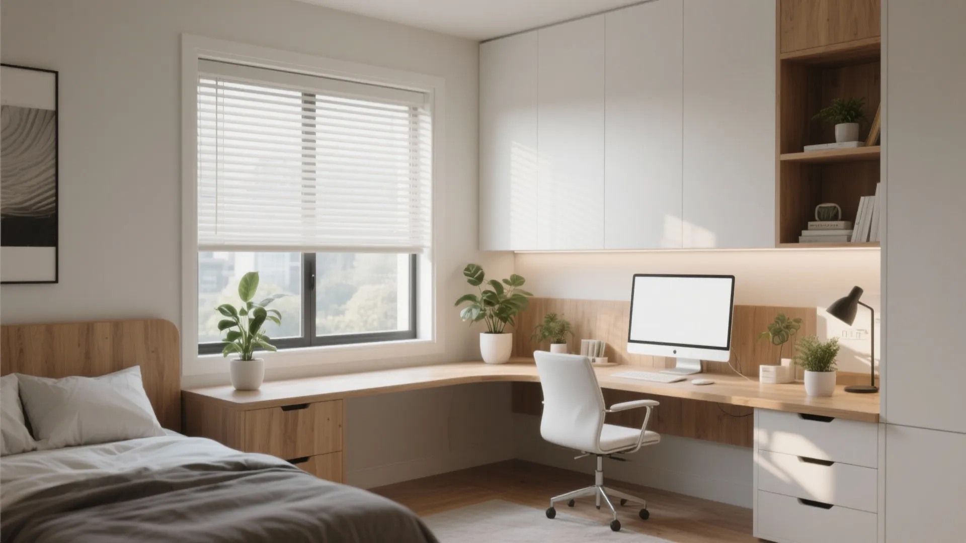 2. Wraparound Desk Space