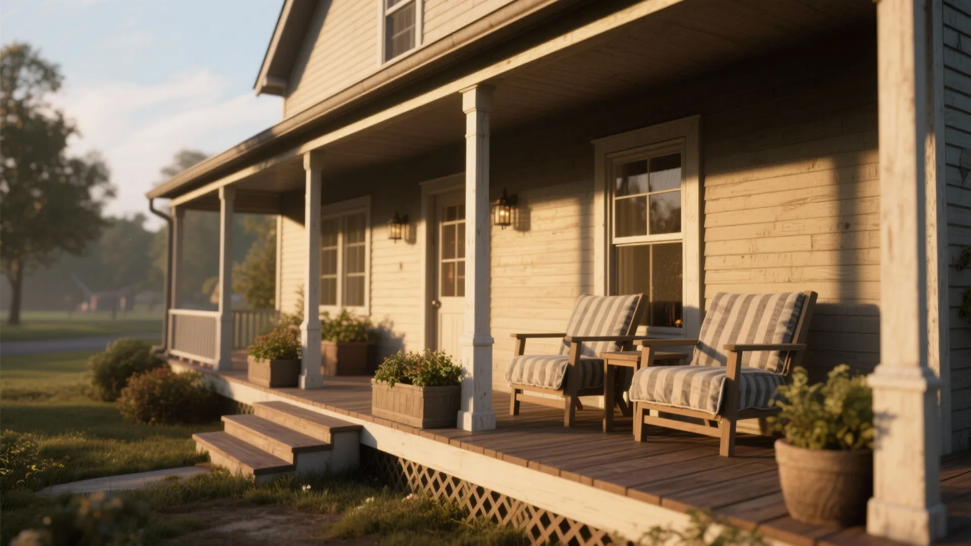 5. Wrap-around porch or compact outdoor nook