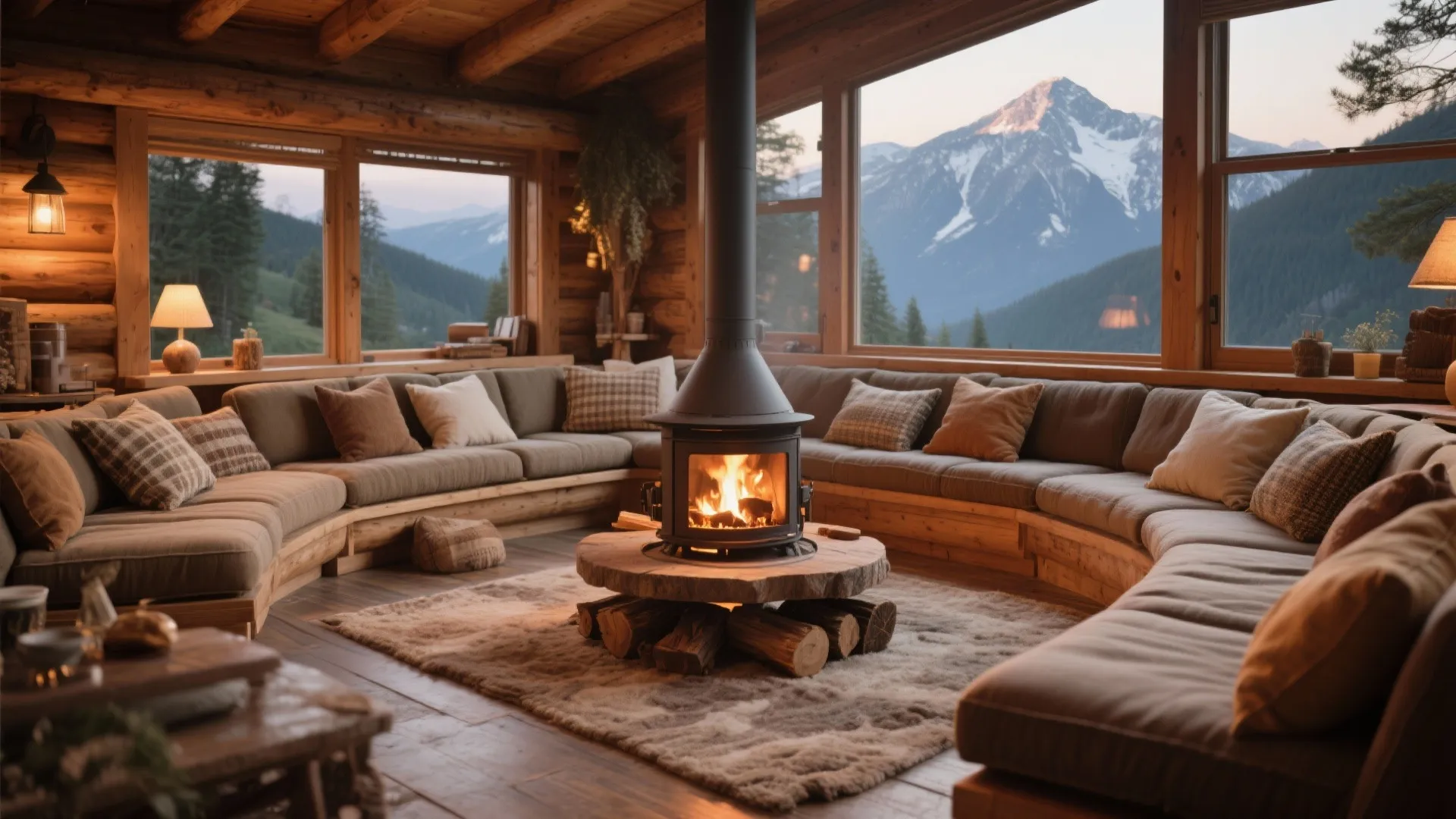 6. Wraparound Built-in Seating