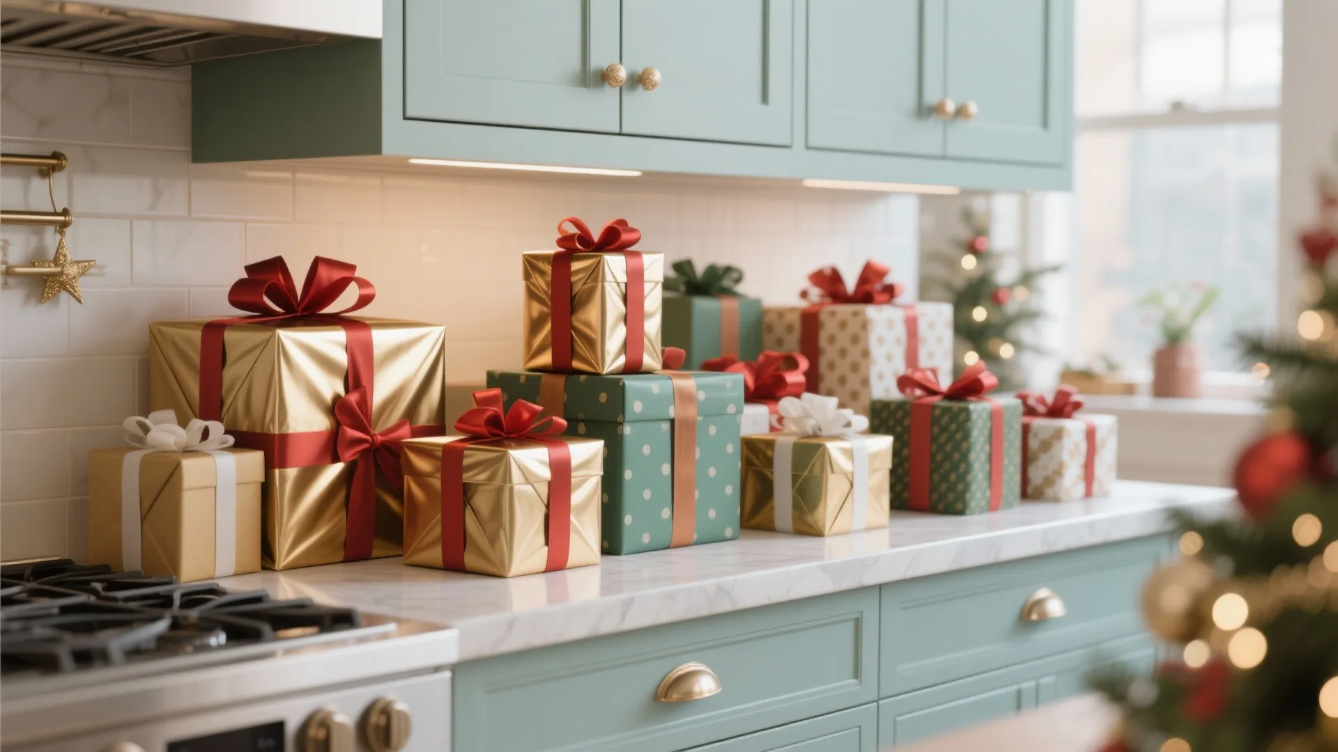 5. Wrapped Gift Boxes