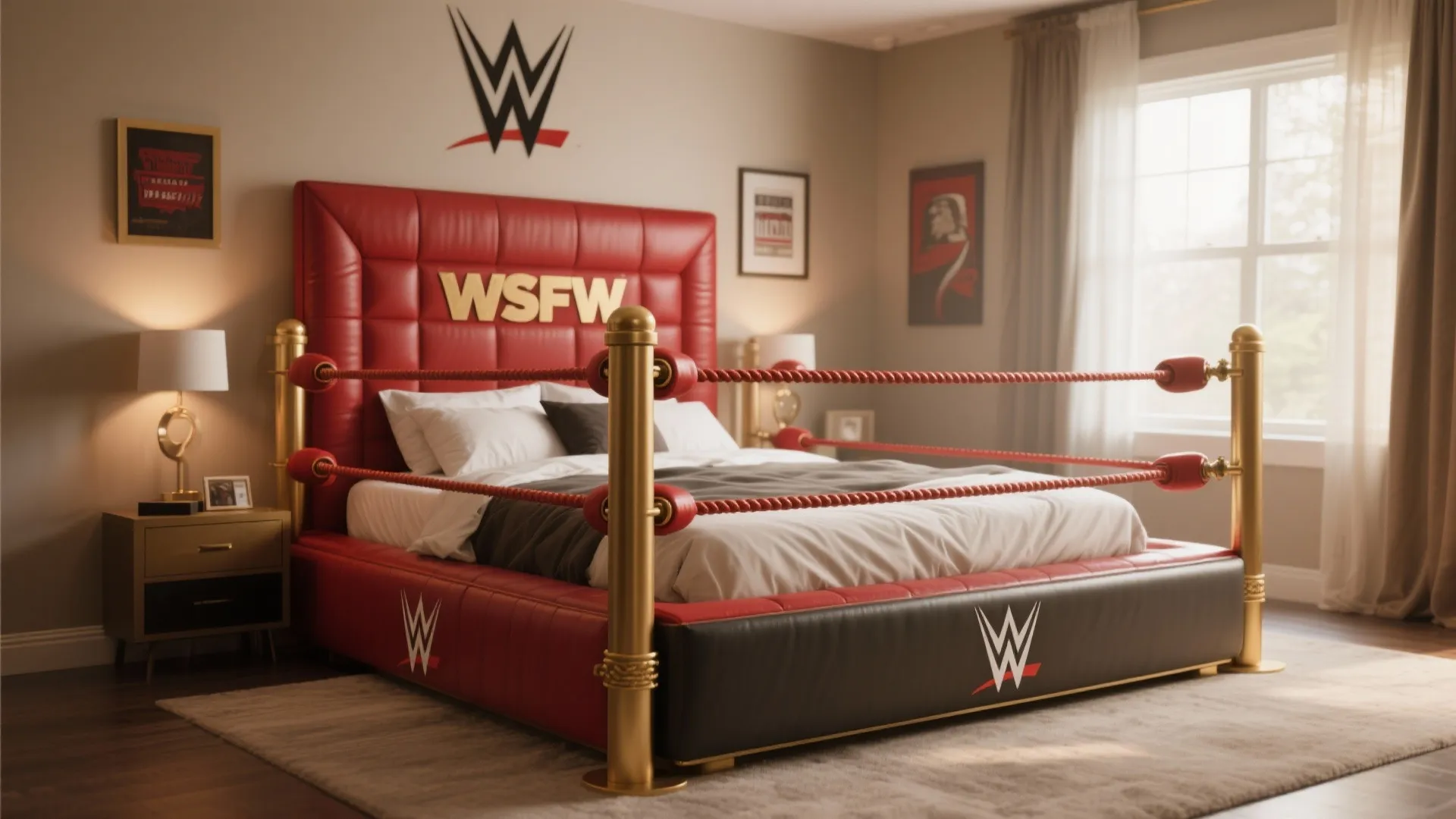 1. Wrestling Ring Bed Frame