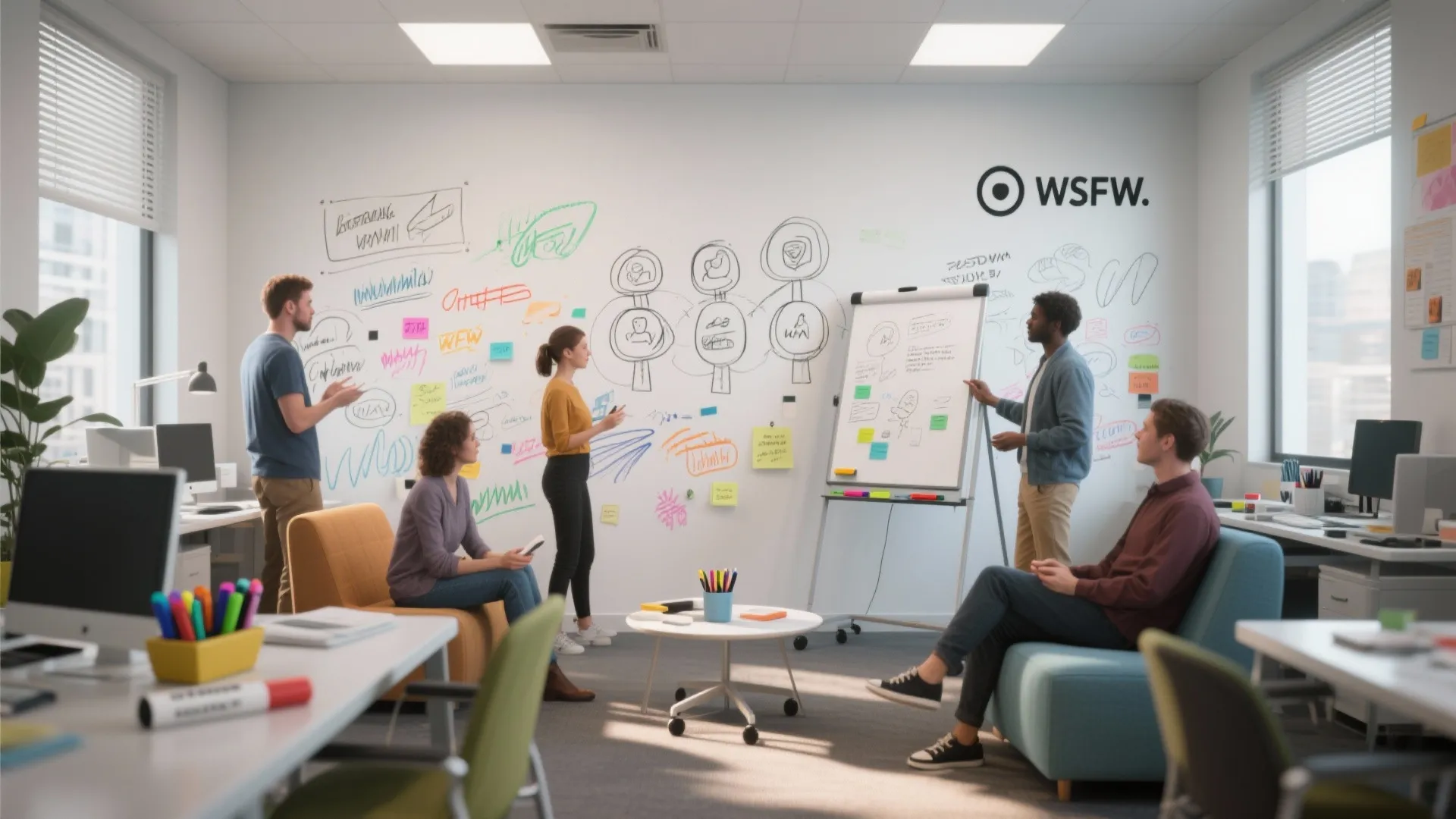 Writable collaboration wall