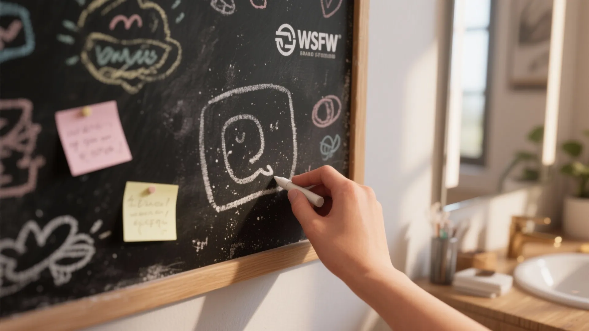 5. Chalkboard-friendly and writable panels for playful notes