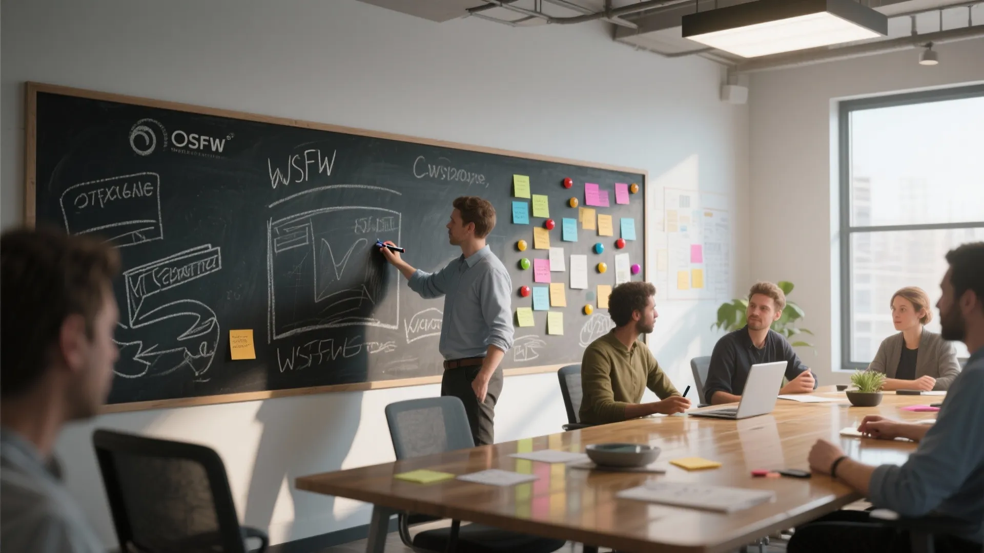 4. Functional Paint: Chalkboard, Magnetic, or Writable Surfaces