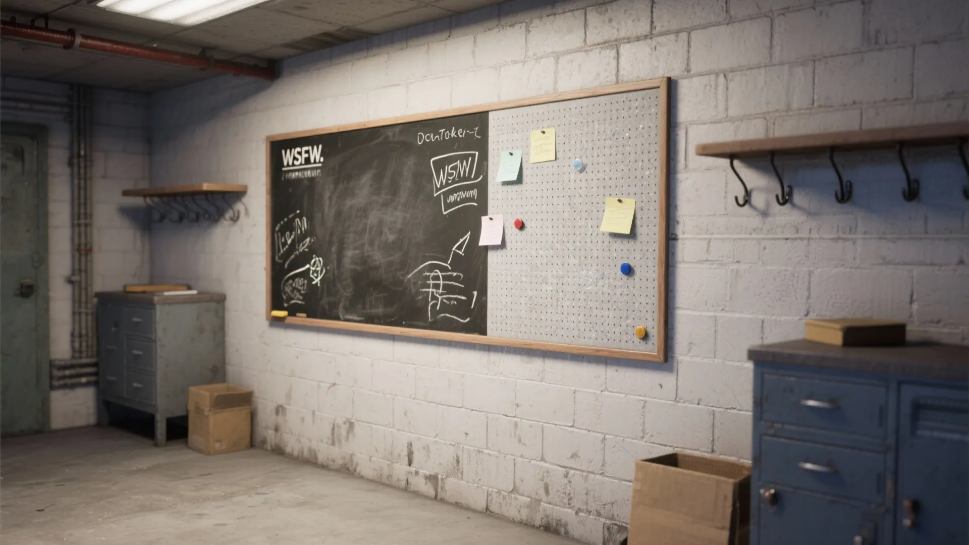 4. Writable Chalk or Magnetic Zones for Function