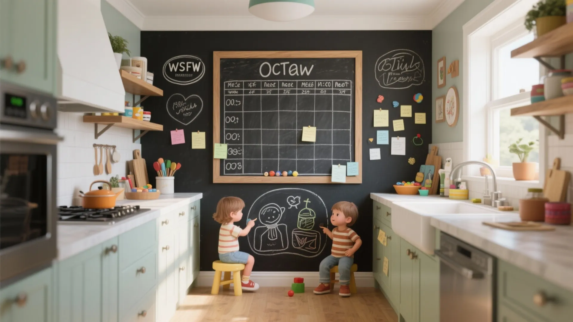 5. Play the functional paint game: washable and writable zones