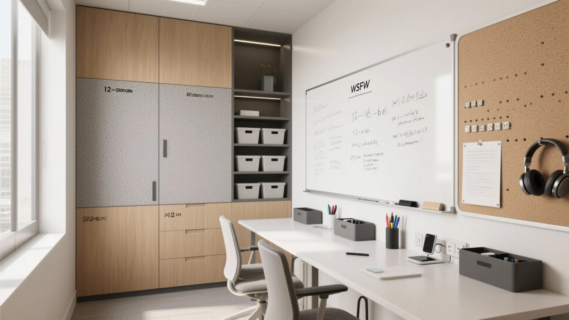 Writeable walls and “invisible” storage