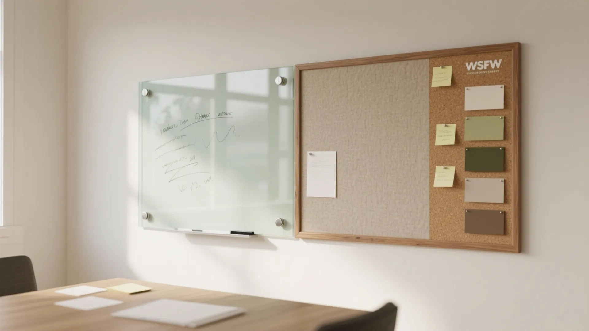 Idea 4: Writable + pinboard combo for ideas in motion