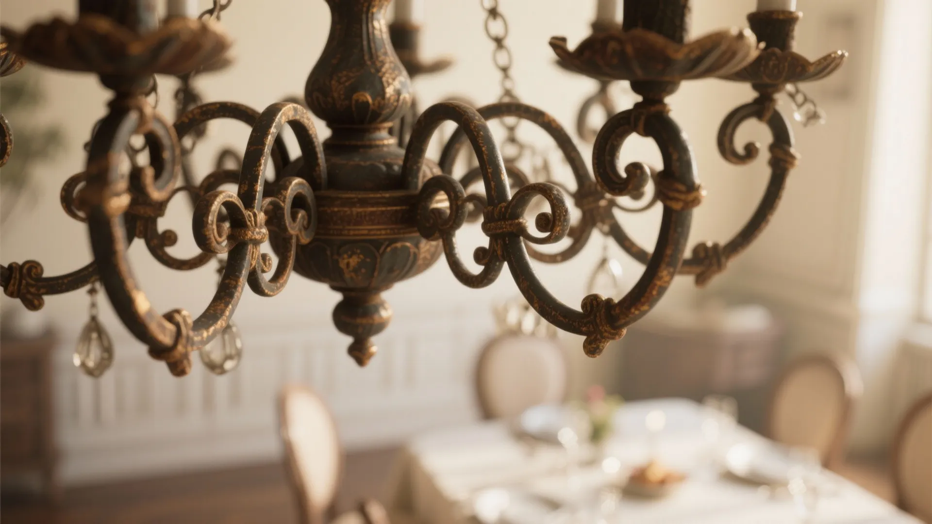 5. Add an Oversized Statement Chandelier