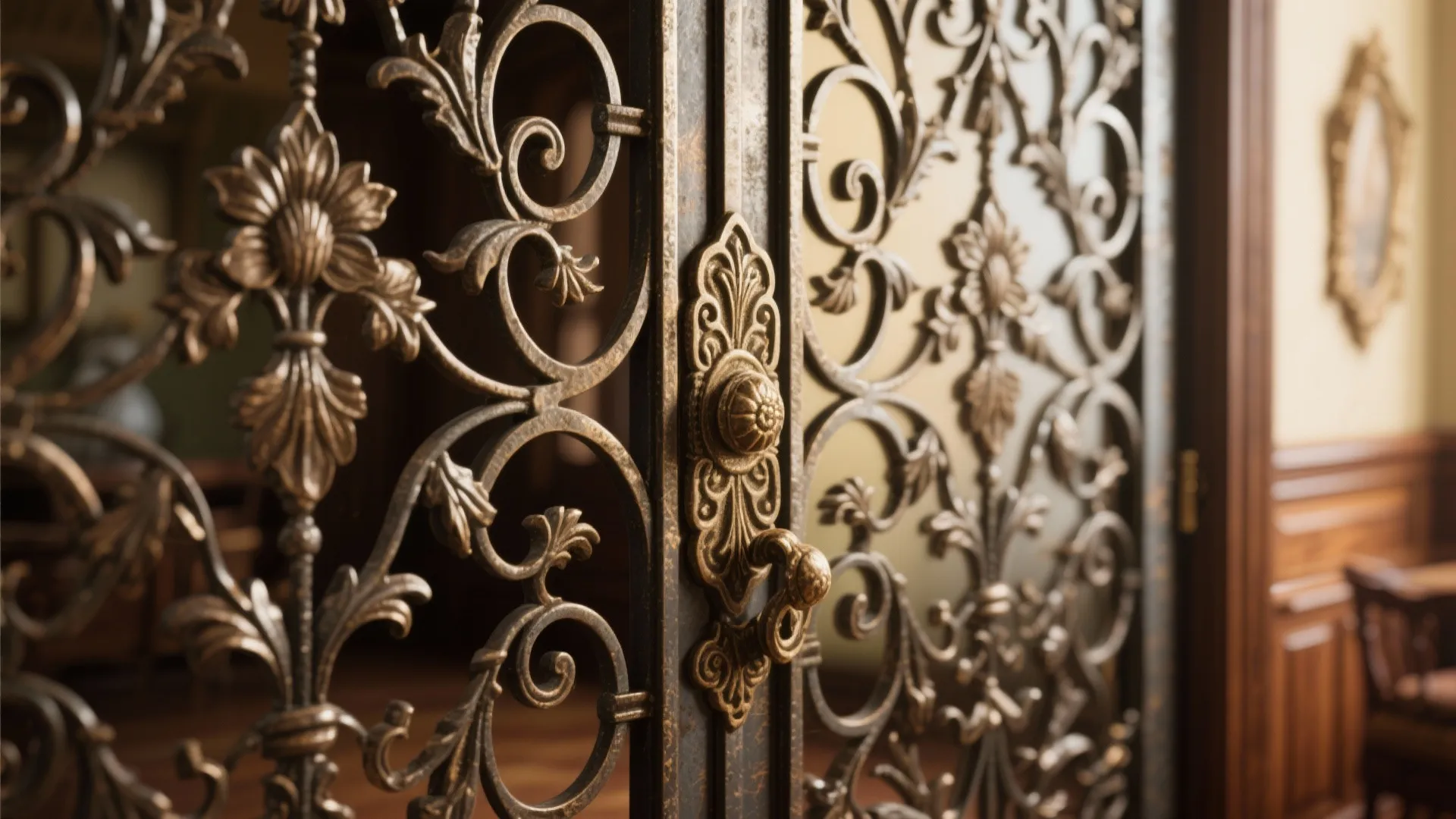 Elegant wrought iron patterns