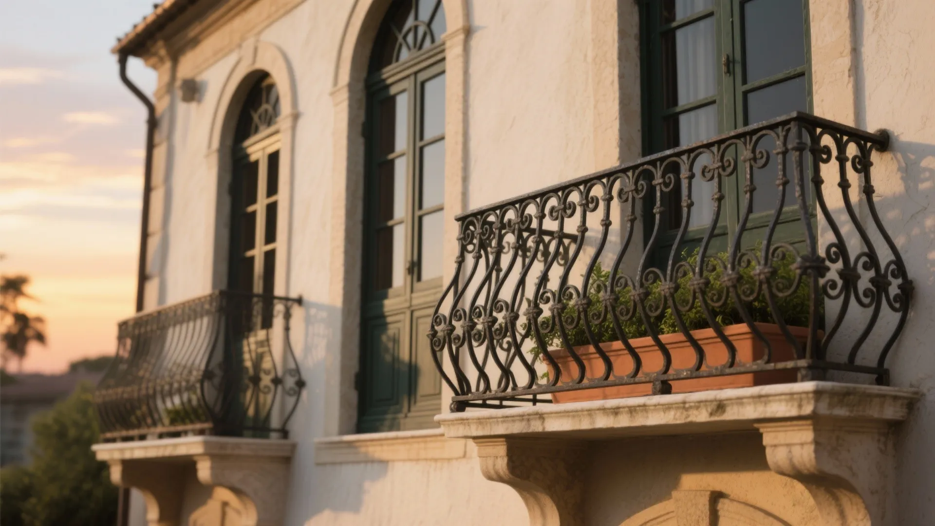 Patterned Wrought Iron Character