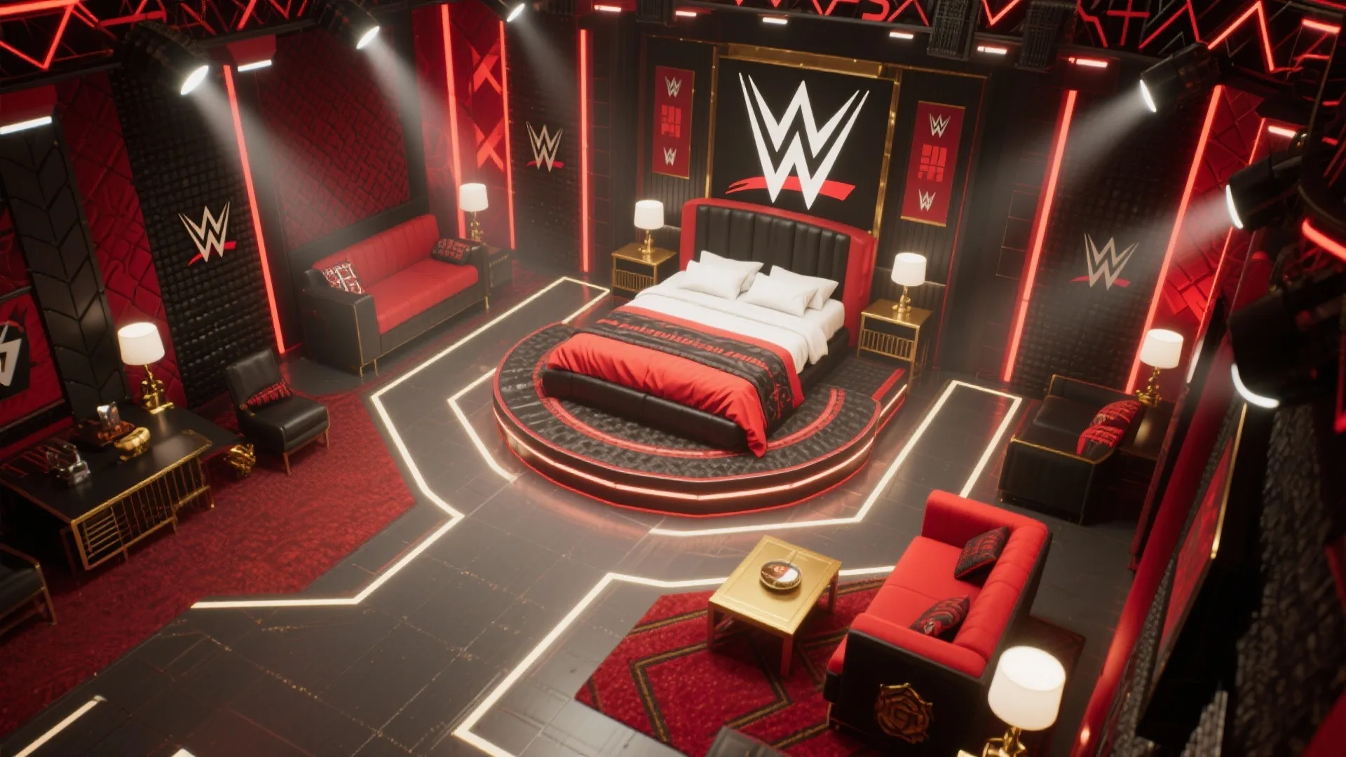 7. Arena-Inspired Floor Layout