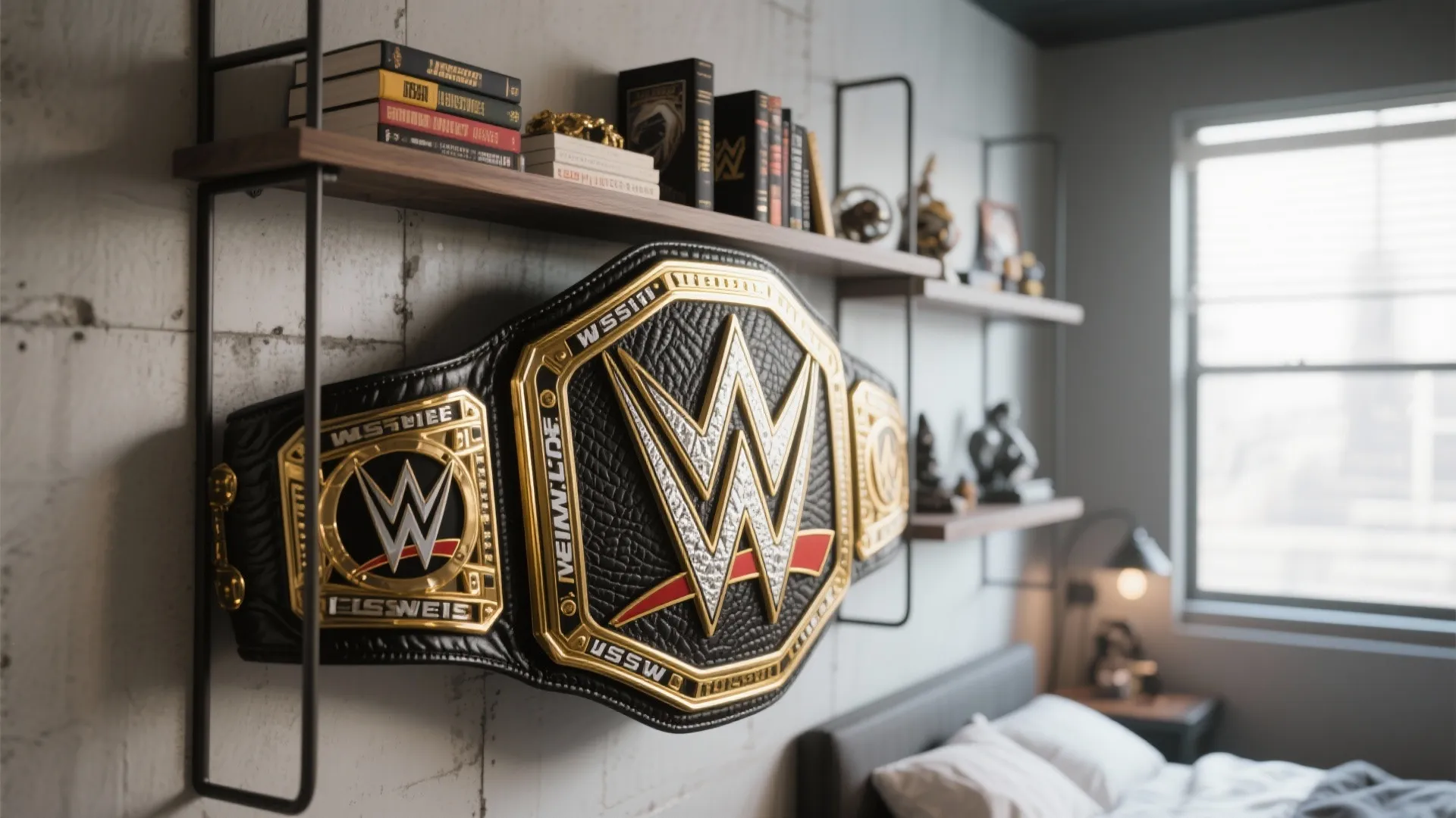 6. Title Belt Shelf Display