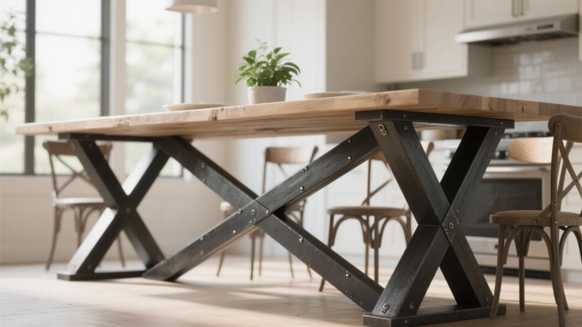 3. X-Frame or Sawhorse Legs