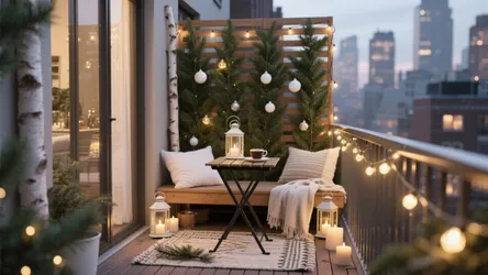 5 Christmas Apartment Balcony Decorating Ideas