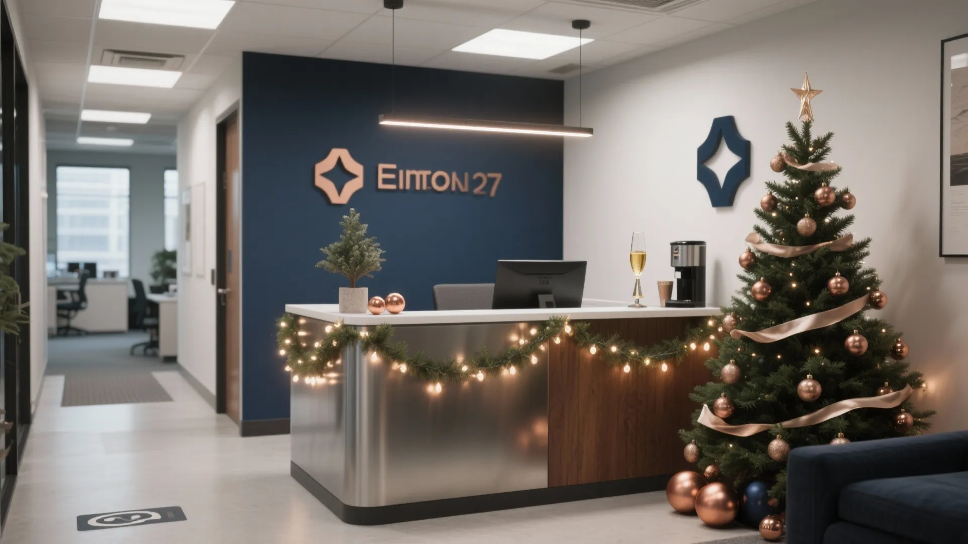 5 xmas office decoration ideas for happy teams: Real-world tips from a senior interior designer to make your workplace festive, functional, and safe