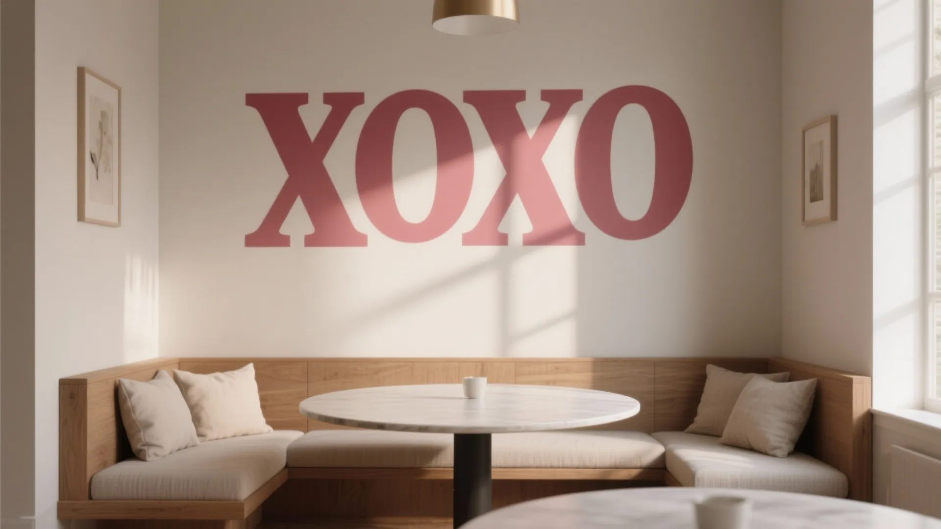 1. Graphic XOXO Accent Wall (without the gimmick)