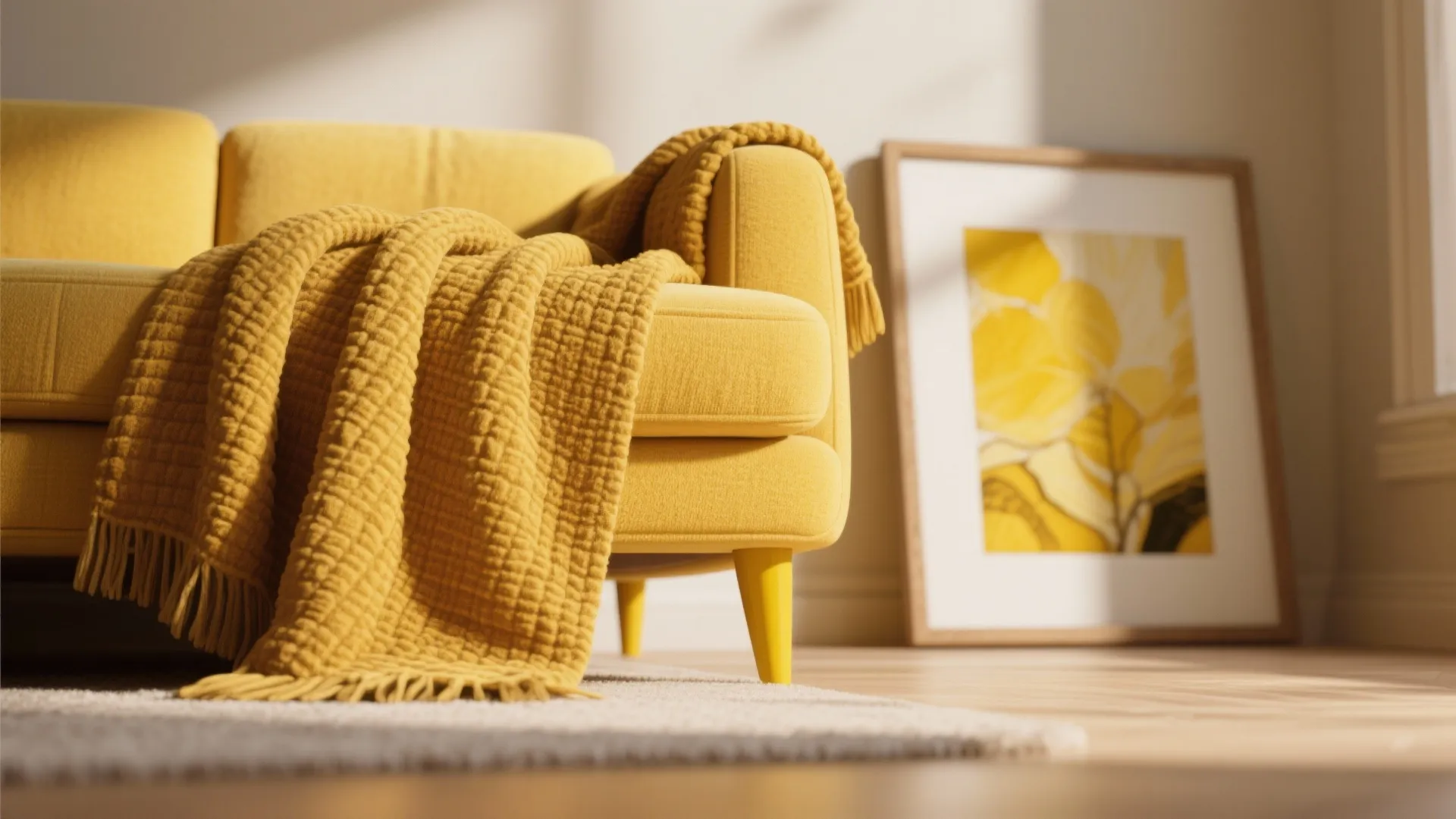 2. Use yellow as the cheerful punctuation