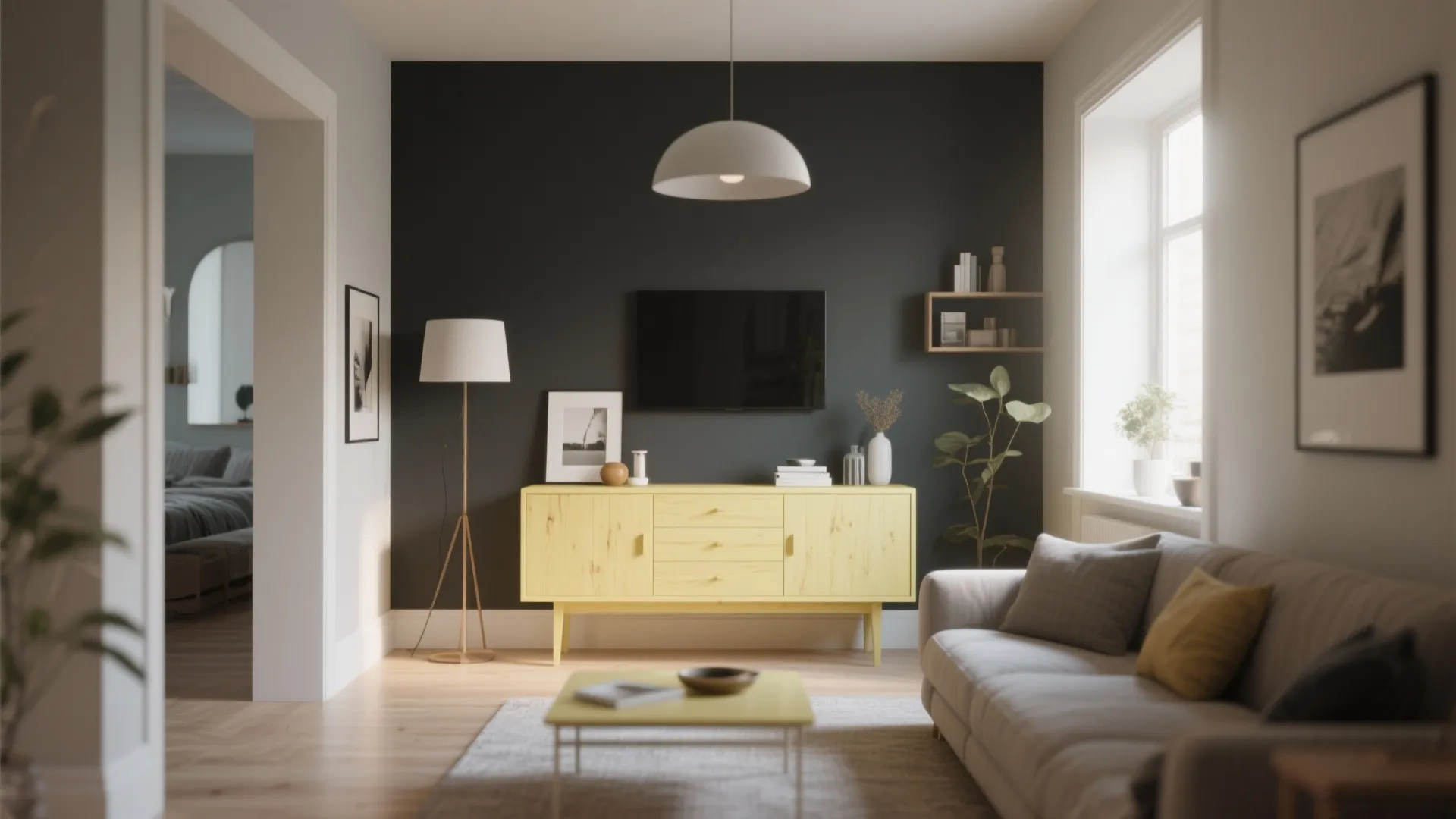 Yellow Bookshelf or Cabinet