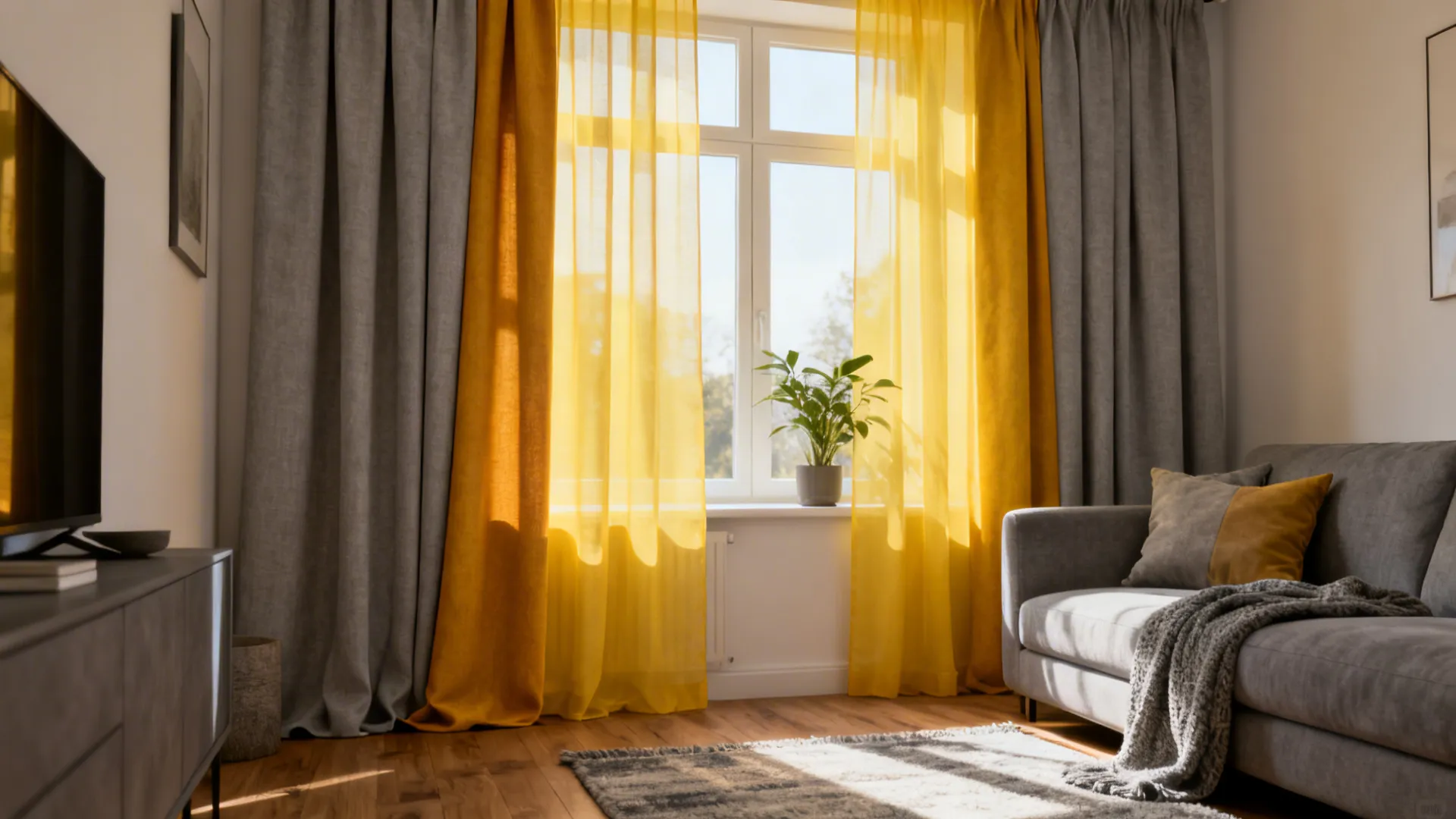 5 Yellow and Gray Curtain Ideas