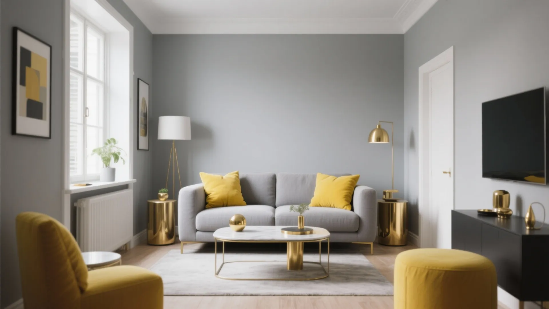 Yellow and Grey Pairing