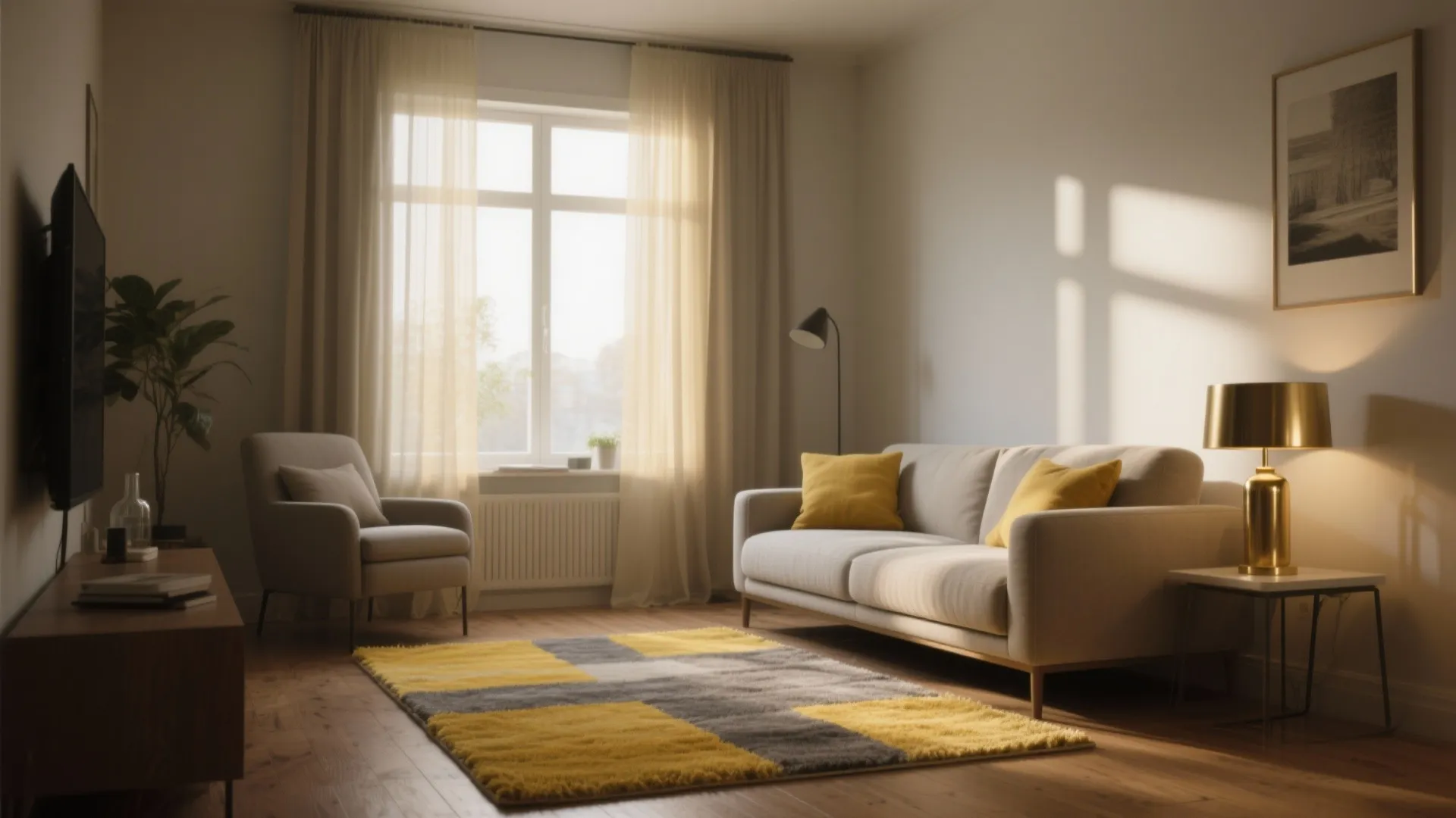 5 Yellow and Grey Rug Ideas for Living Rooms