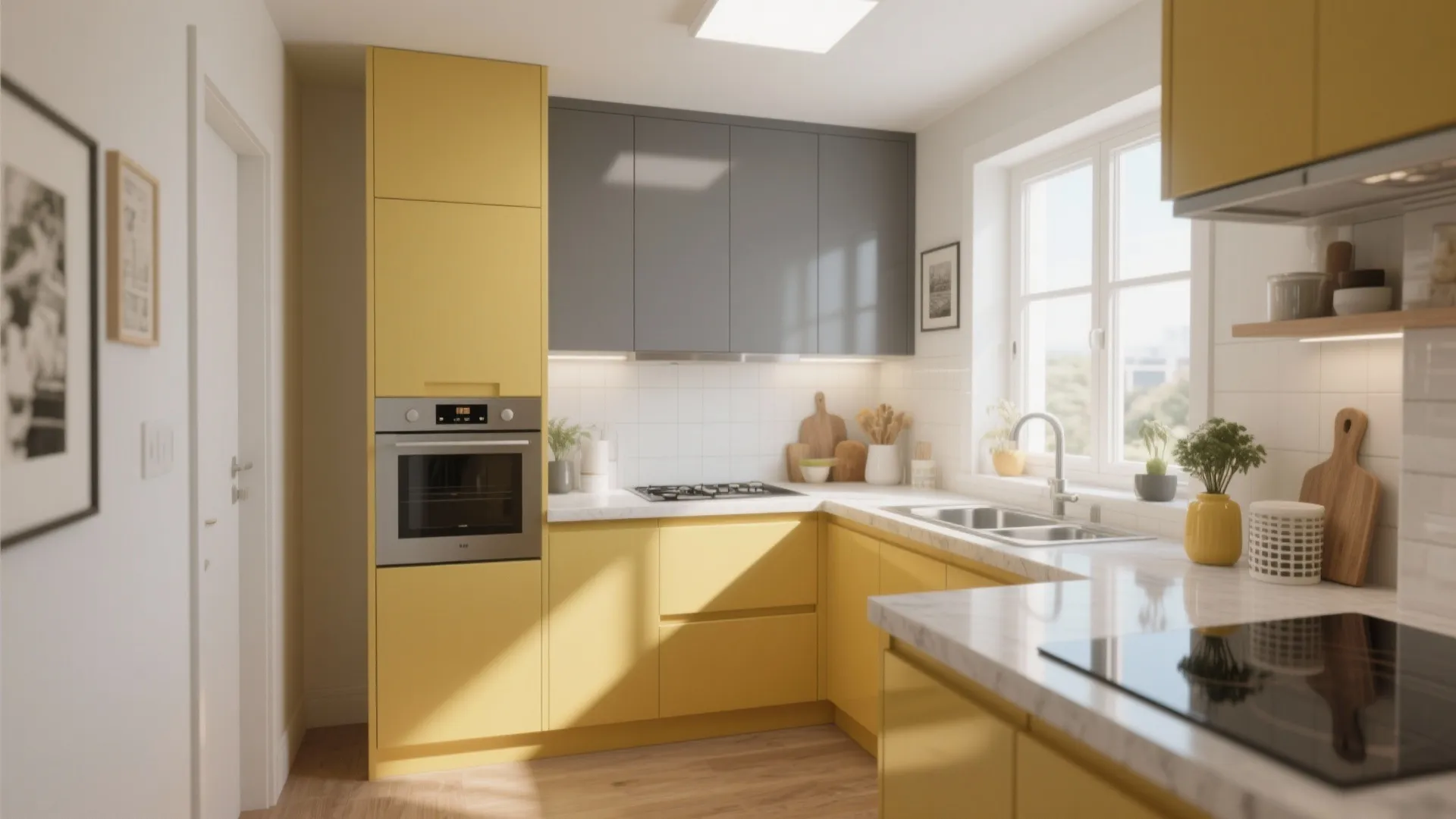 Stylish Yellow Grey and White Kitchen Ideas: Brighten Your Kitchen with Trendy Color Combinations