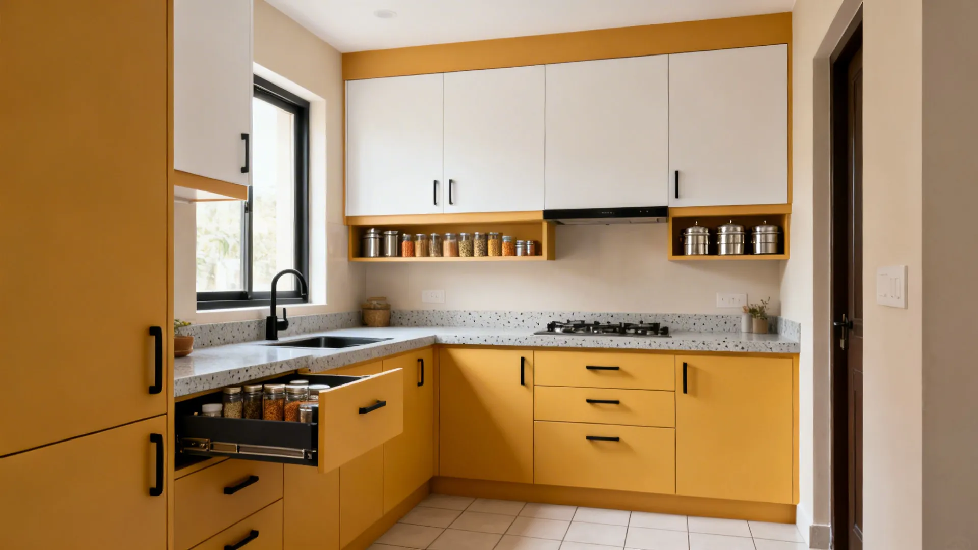 5 Smart Kitchen Cabinet Designs in India (Yellow Ideas)