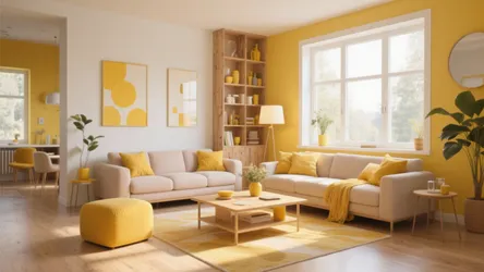 10 Yellow Living Room Decorating Ideas