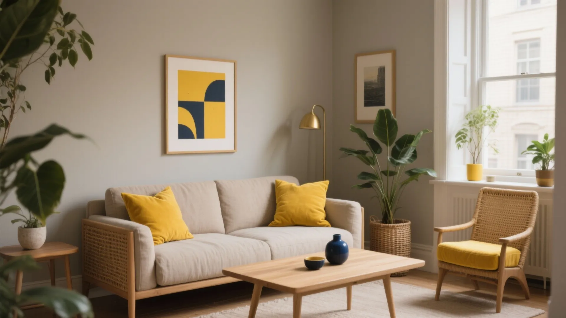 5 ideas: yellow colour combination for living room: Warm, bright, and balanced ways to use yellow in small living rooms