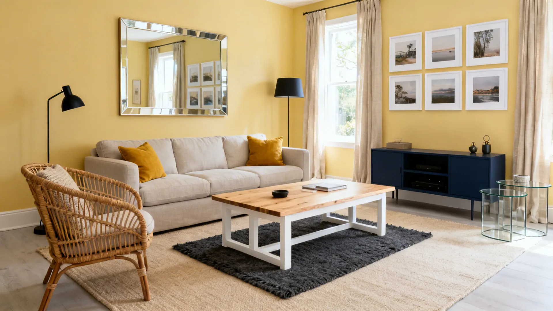 5 Ideas: How to Decorate a Living Room with Yellow Walls