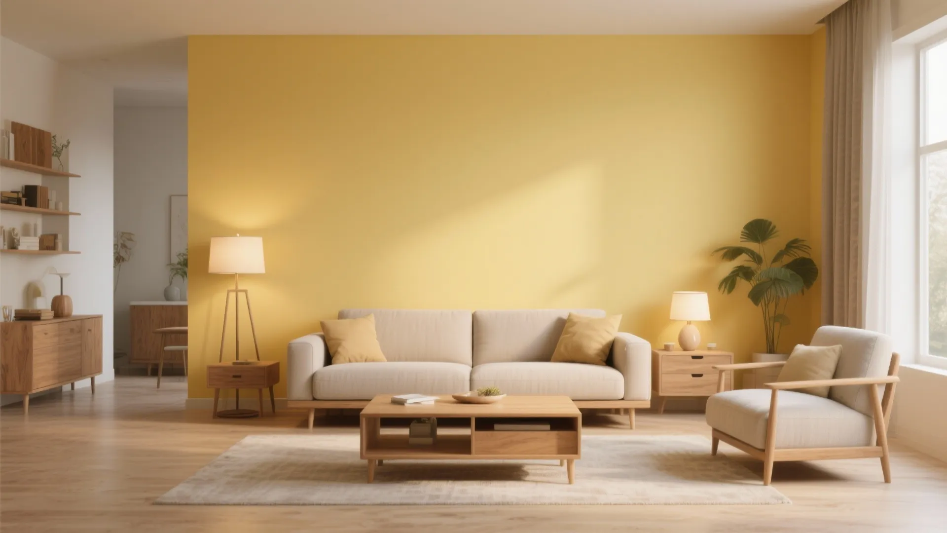 Idea 1: Accent Wall with Matte Finish