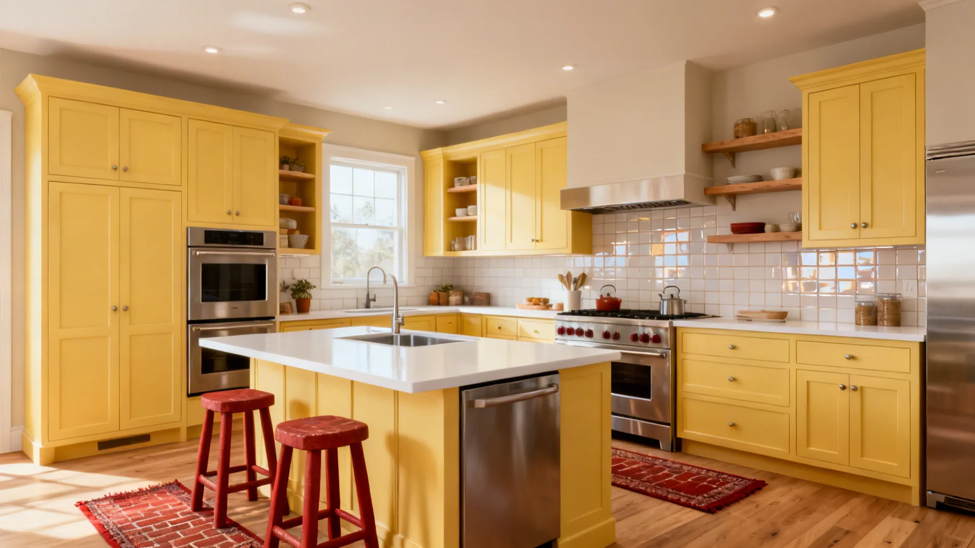 5 Yellow and Red Kitchen Ideas That Pop