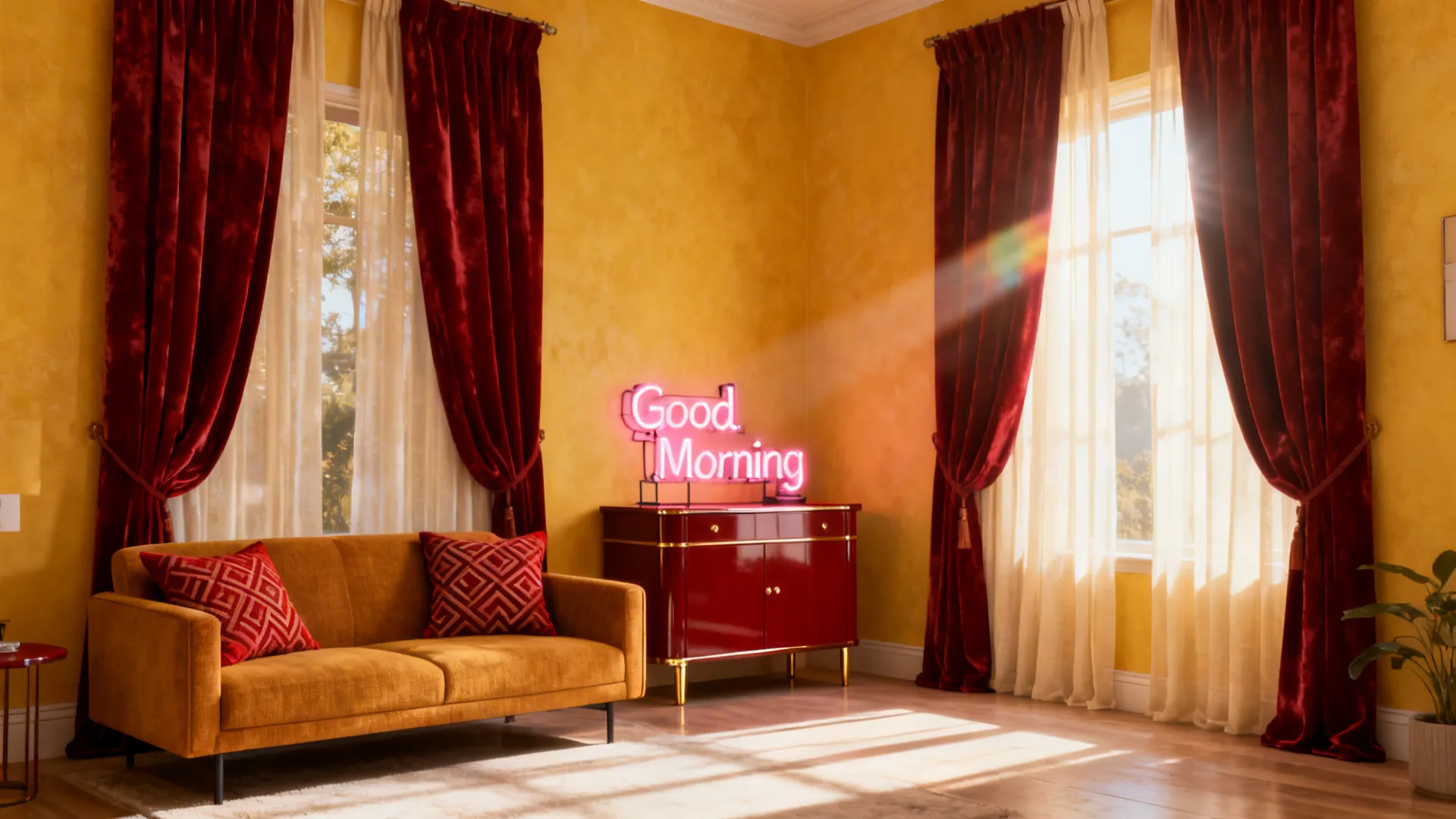 5 Bold Yellow and Red Living Room Ideas