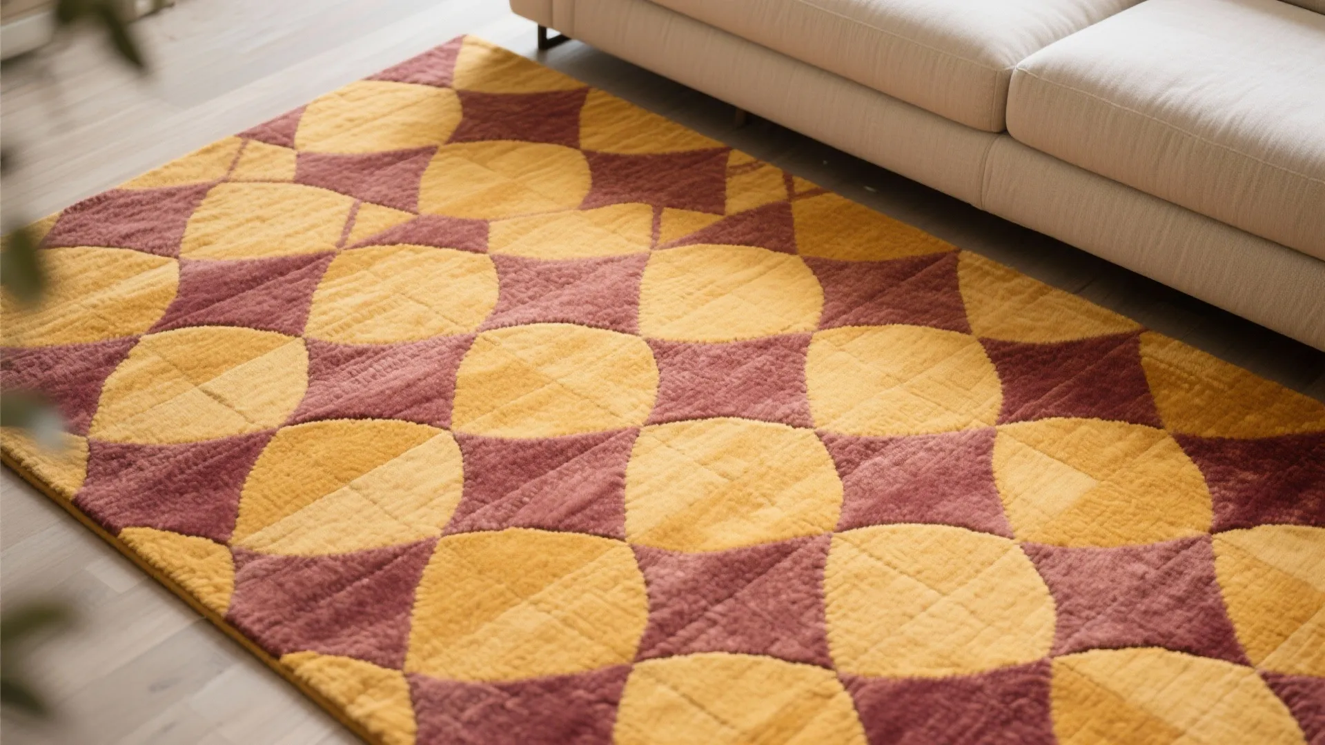 4. Pattern Play with Rugs