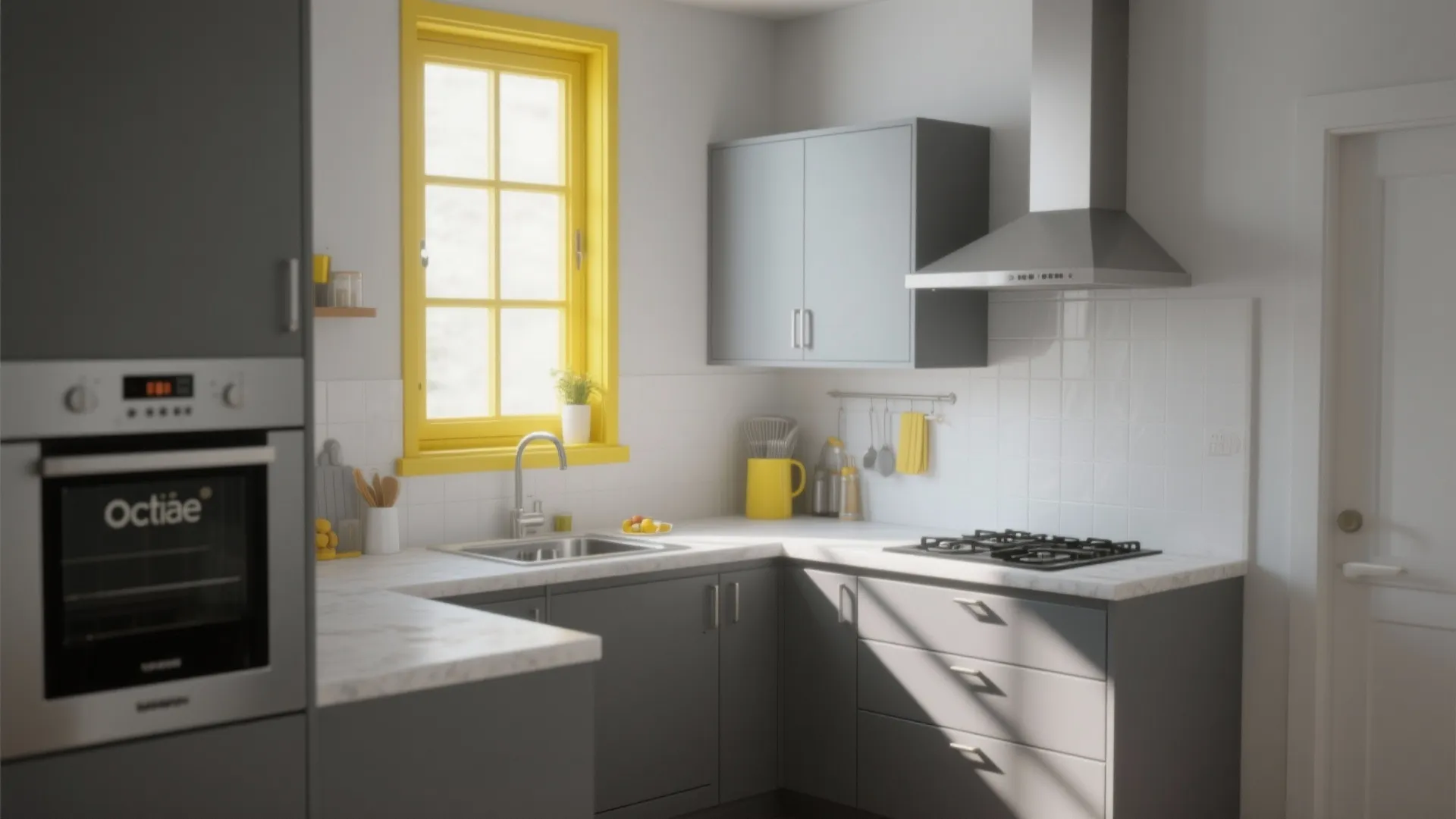 9. Yellow Window Frames