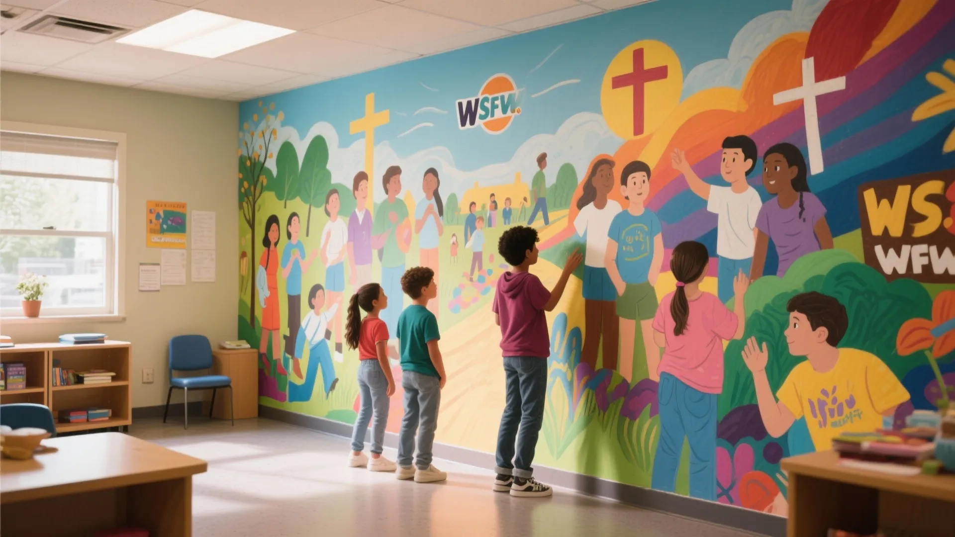 3. Mural Walls with Local Artists