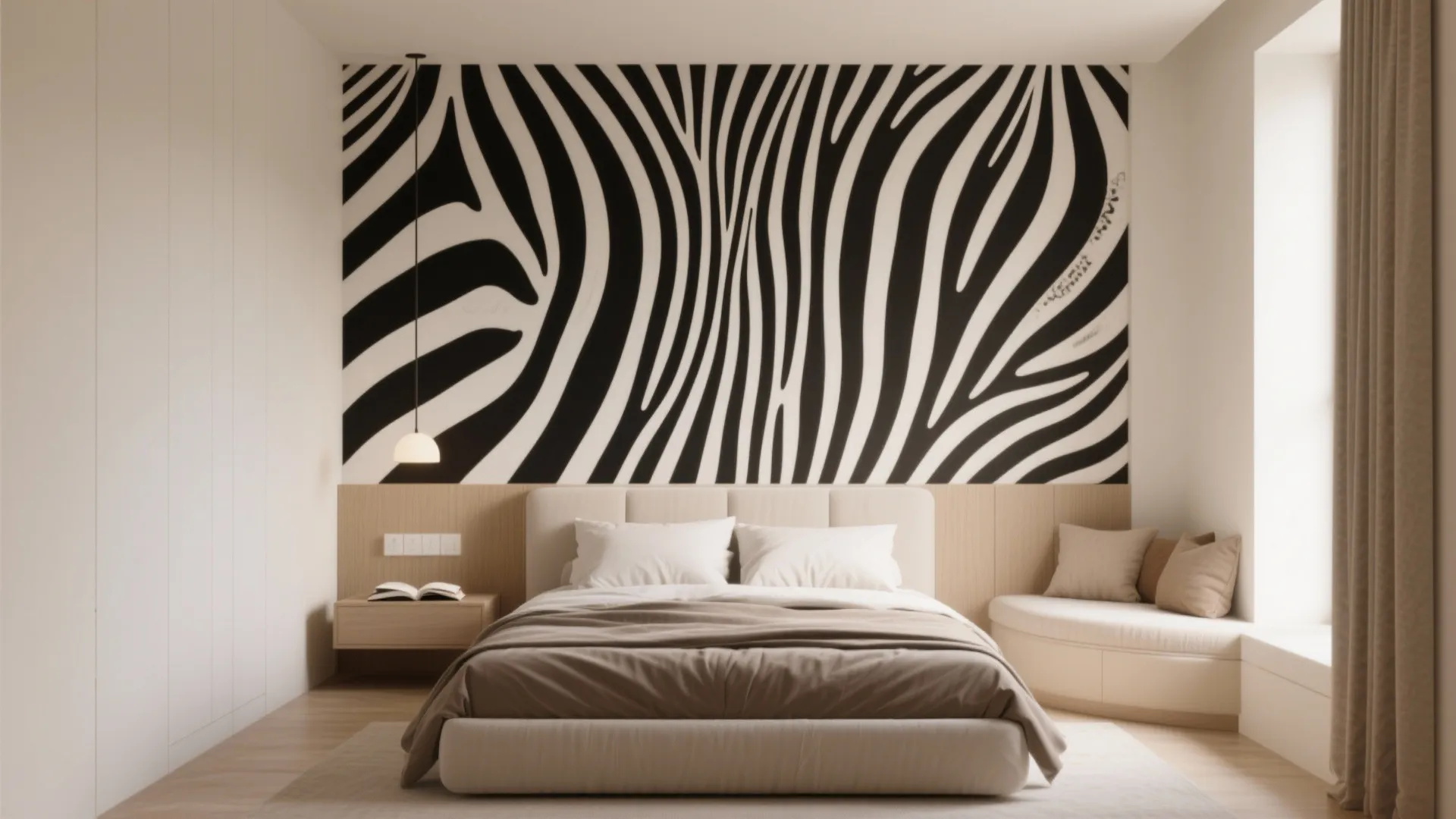 1. Accent Walls with Animal Wallpaper